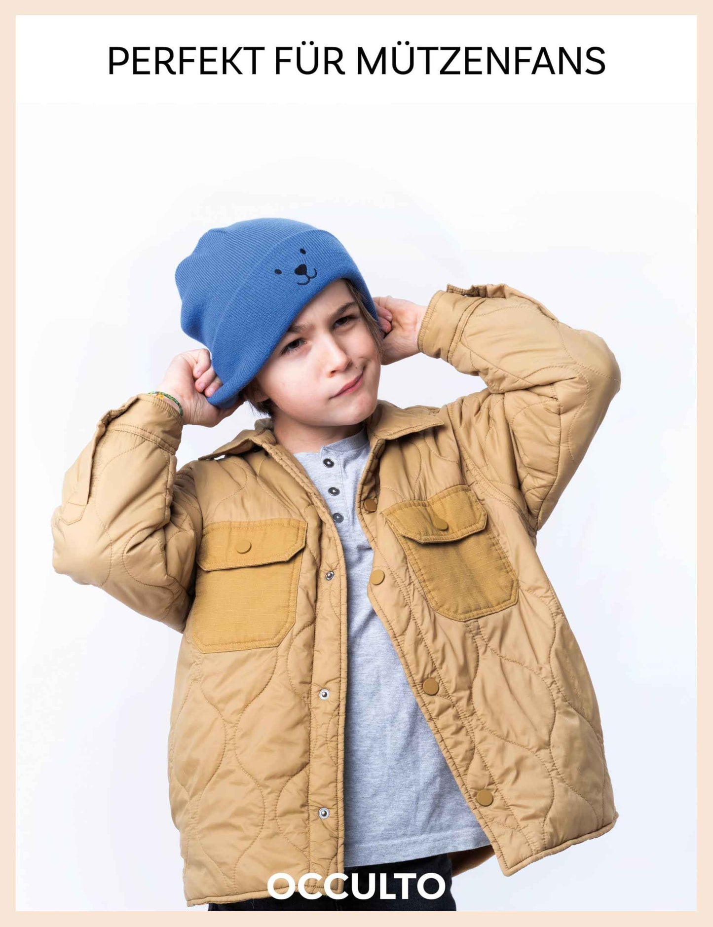 Occulto Jungen & Mädchen Winter Mütze (Model: Lian), Kinder Beanie