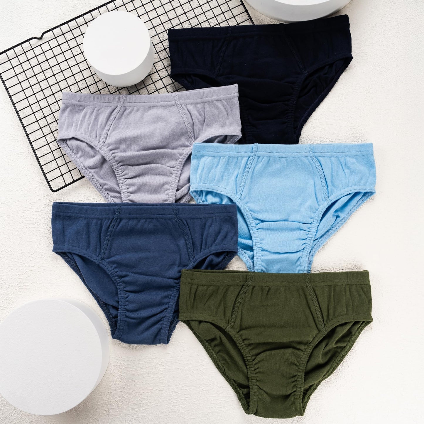 LOREZA ® 10 Jungen Slips aus 100% Baumwolle Unterhosen Unterwäsche 92-170