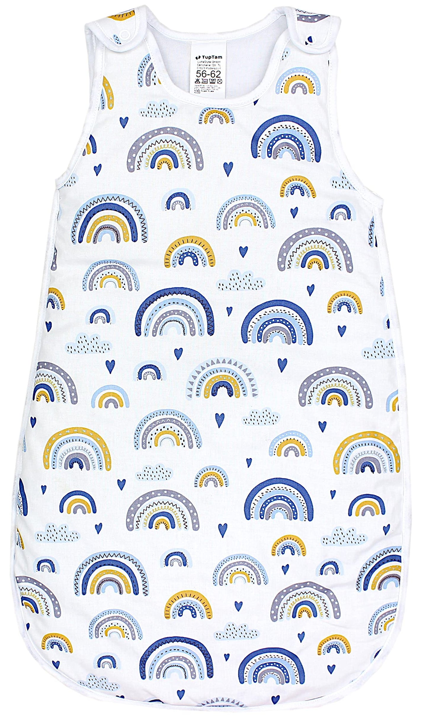 TupTam Baby Sleeping Bag 2.5 Tog - Oeko-Tex All-Year Sleeping Bag Children with Side Zip, Sleeveless