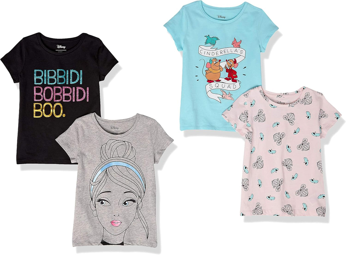 Essentials Disney | Marvel | Star Wars | Frozen | Princess Mädchen Kurzärmelige T-Shirts, Multi-Packs