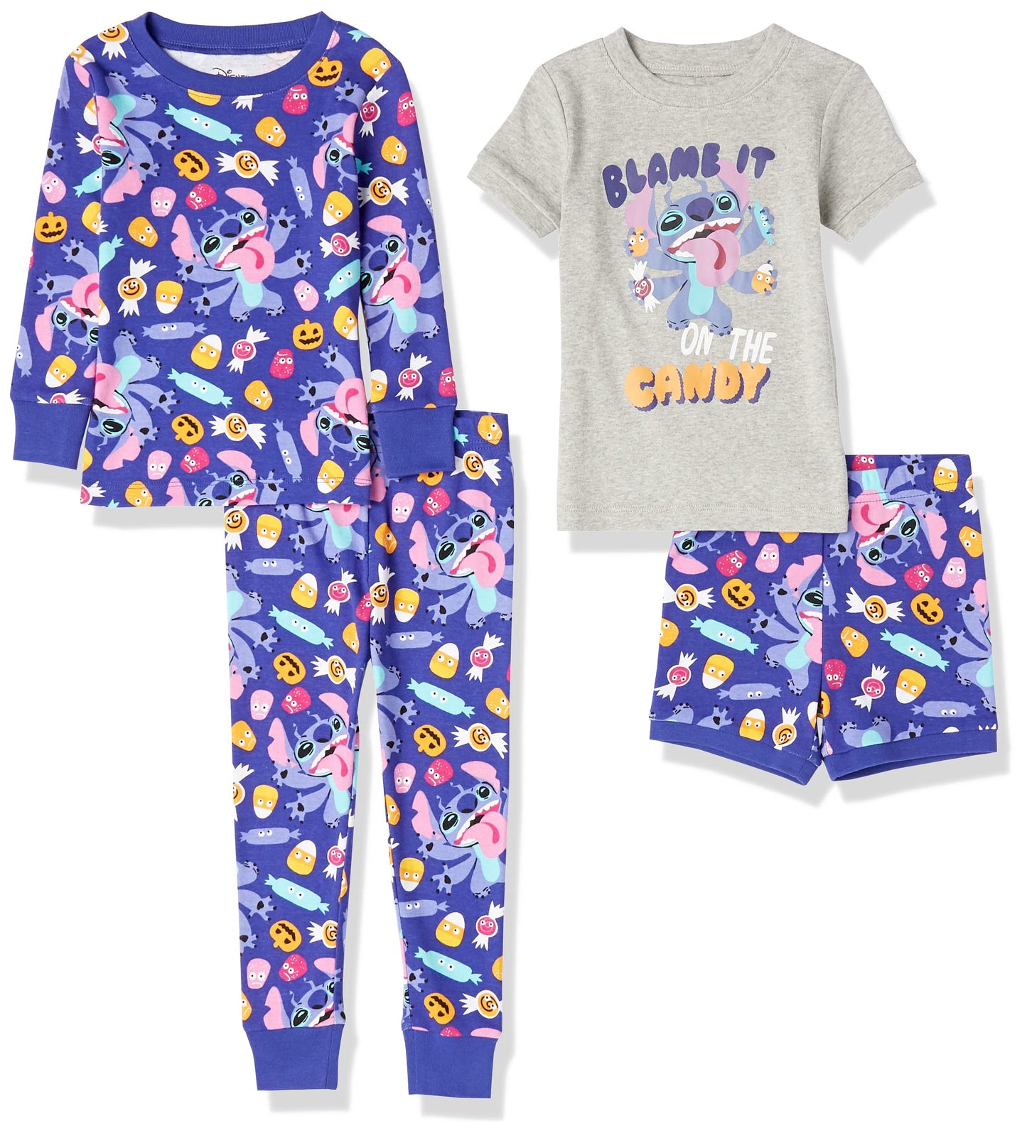 Essentials Disney | Marvel | Star Wars Baby und Mädchen Pyjama-Set, 4-Teilig (Zuvor Spotted Zebra)