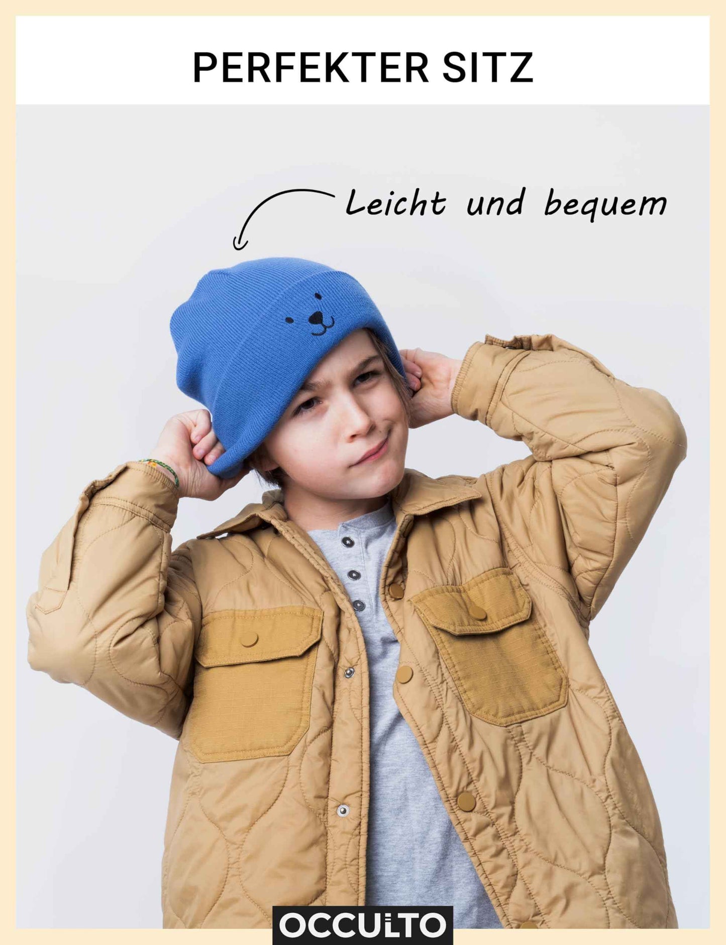 Occulto Jungen & Mädchen Winter Mütze (Model: Lian), Kinder Beanie
