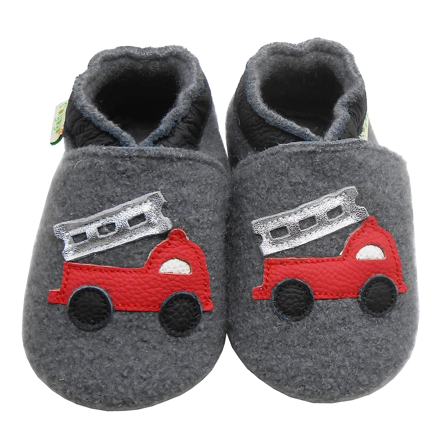 SAYOYO Babyschuhe für Jungen und Mädchen - Erste Lauf- und Krabbelschuhe mit weicher Wolle und rutschfester Gummisohle