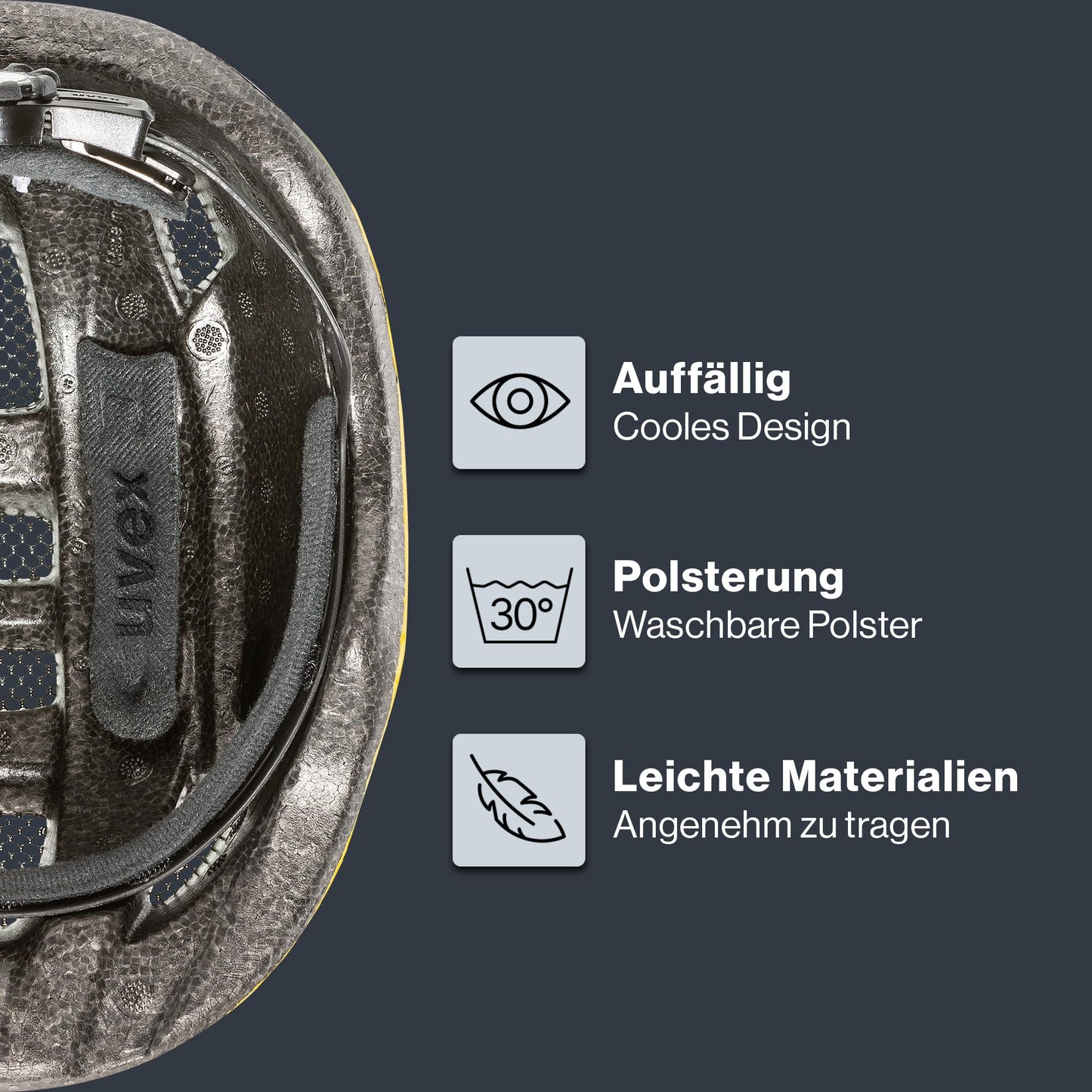 uvex Kid 2 - Leichter Fahrradhelm für Kinder - individuelle Größenanpassung - erweiterbar mit LED-Licht