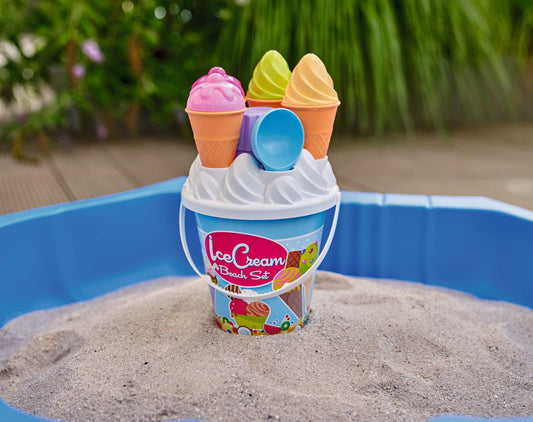 Simba 107114092 - Ice Cream Beach Bucket Set, Assorted Colours