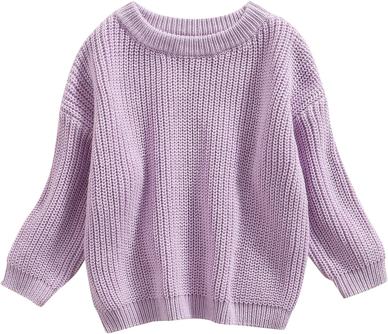 L&ieserram Baby Mädchen Jungen Gestrickt Pullover Jumper Neugeborenen Kinder Langarm Strickpullover Einfarbige Pulli Kleinkinder Kleidung Outfit Knitted Sweater 0-5 Jahre