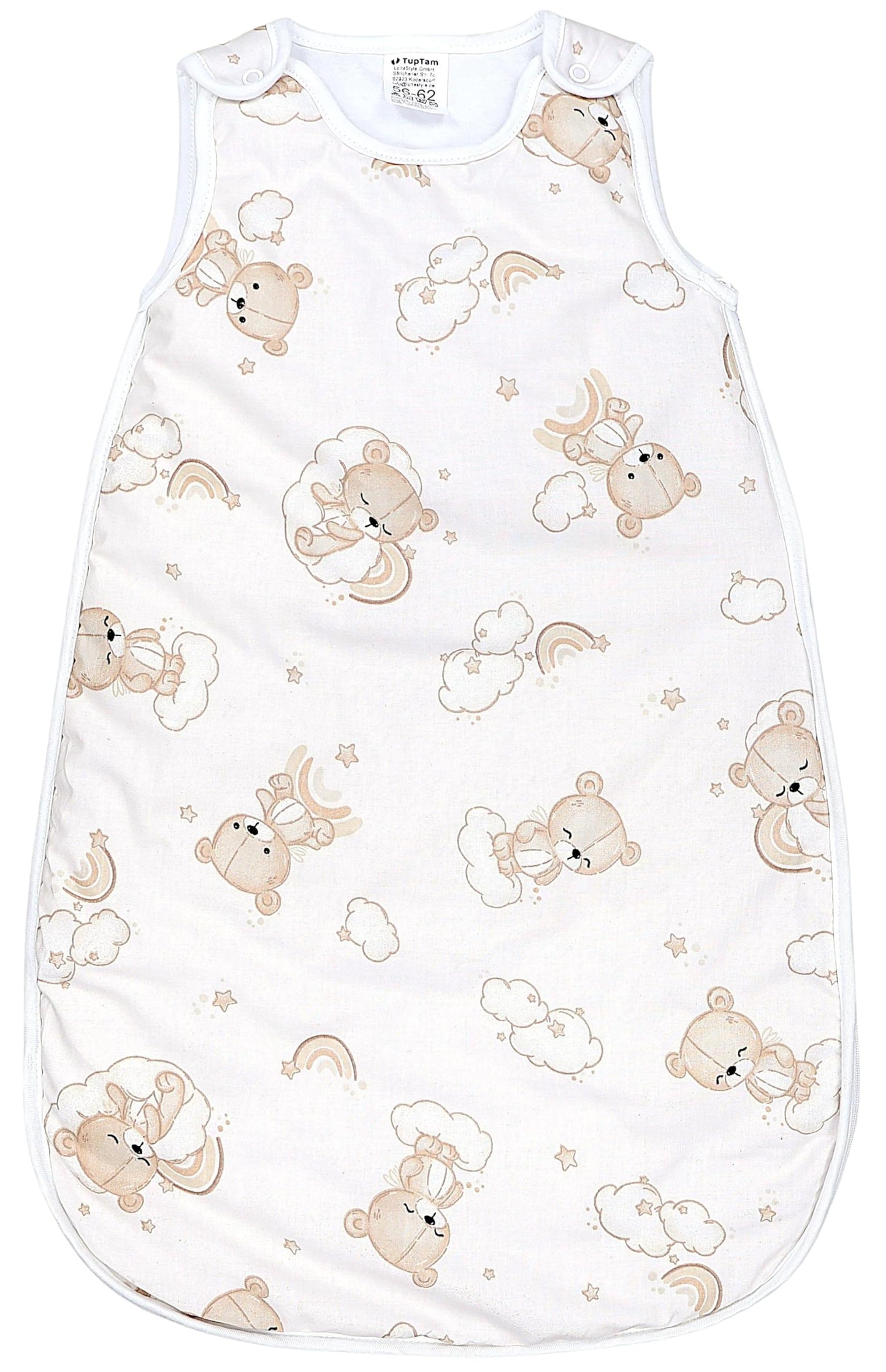 TupTam Baby Sleeping Bag 2.5 Tog - Oeko-Tex All-Year Sleeping Bag Children with Side Zip, Sleeveless