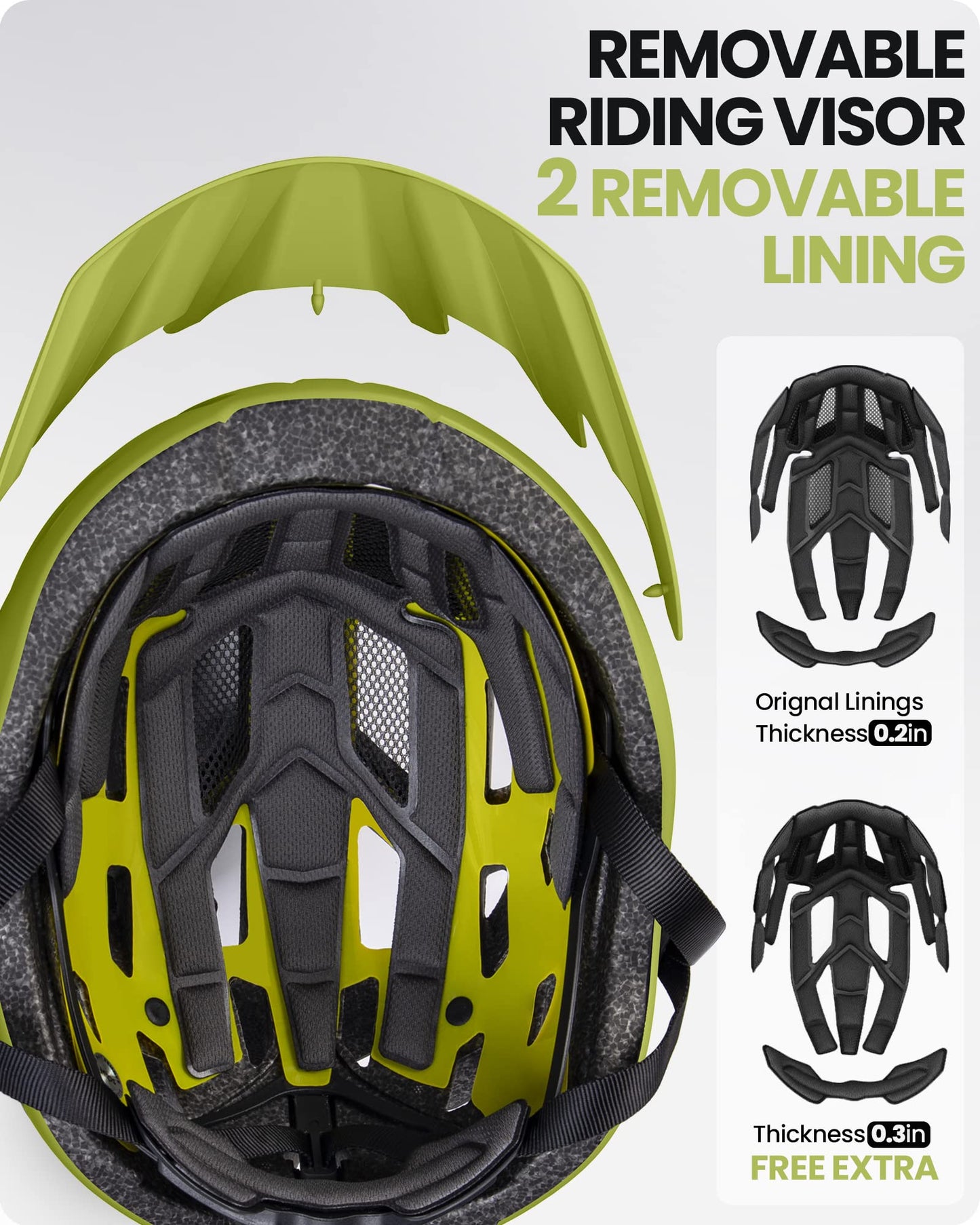 OutdoorMaster MIPS Fahrradhelm - Zwei herausnehmbare Innenfutter & Belüftung in Multi-Environment - Fahrradhelm in Mountain, Autobahn für Jugendliche & Erwachsene