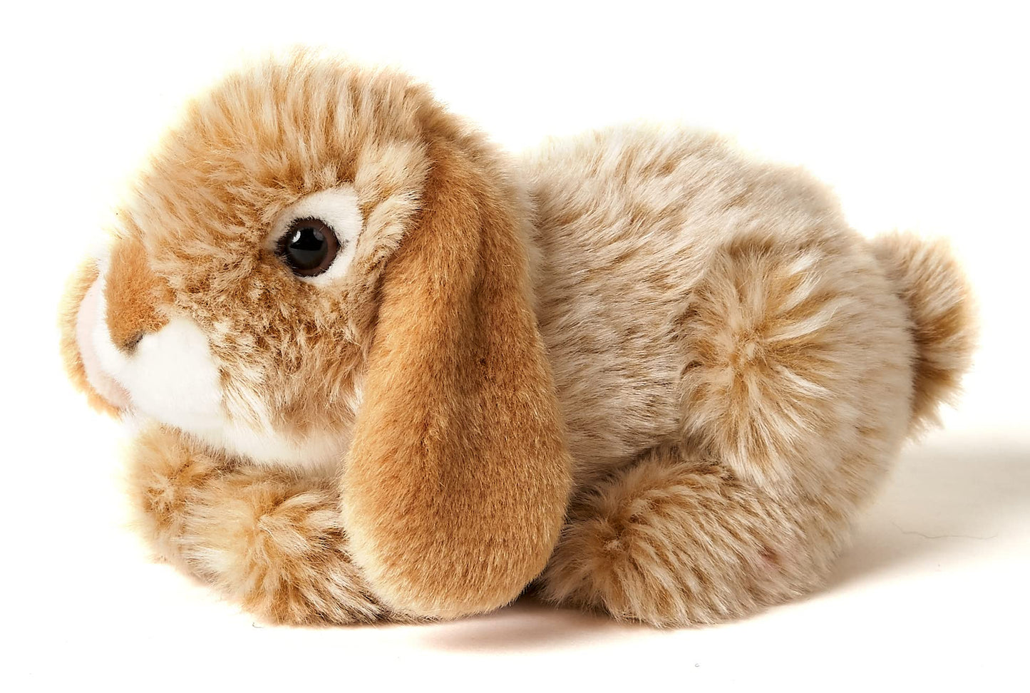 Uni-Toys - Widderkaninchen, liegend (braun) - 18 cm (Länge) - Plüsch-Hase, Kaninchen - Plüschtier, Kuscheltier