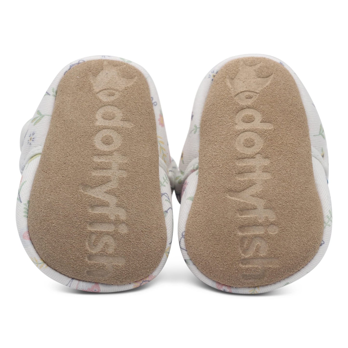 Dotty Fish Baby Winter Boots - Warm Non-Slip Cotton Crawling Shoes with Suede Sole - 0-24 Months