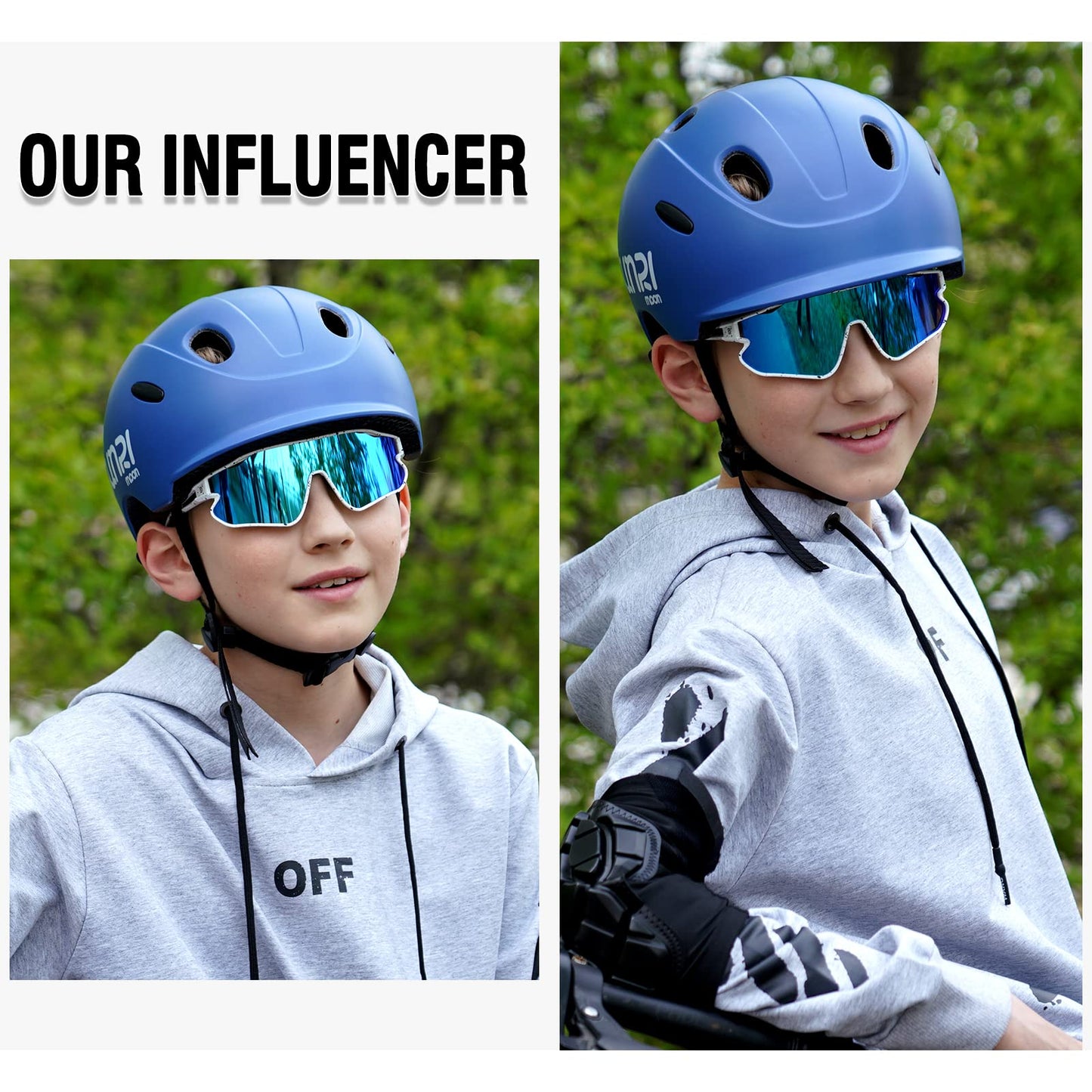 DUCO DK268 Children's Sunglasses Youth Baseball Sunglasses Lightweight TR90 Frame UV400 Sports Cycling Sunglasses for Boys Girls