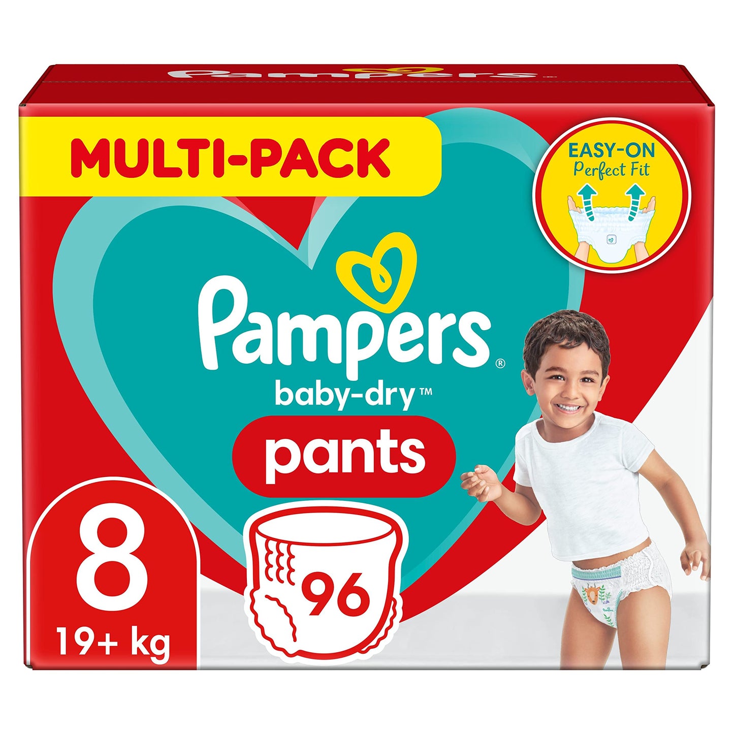 Pampers Baby-Dry Pants Größe 6, 138 Windeln, 13kg-19kg, 360° Passform hilft, Auslaufen zu verhindern