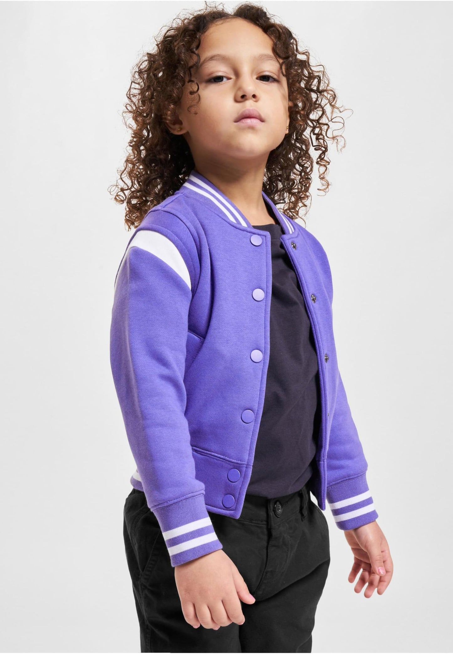 Urban Classics Girls' Inset College Sweat Jacket