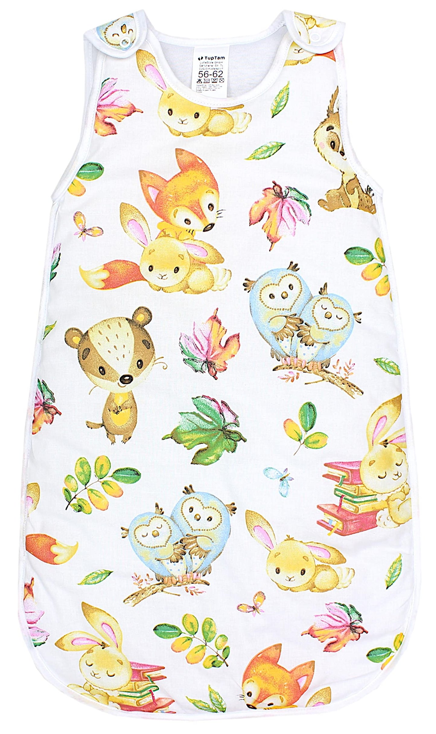 TupTam Baby Sleeping Bag 2.5 Tog - Oeko-Tex All-Year Sleeping Bag Children with Side Zip, Sleeveless