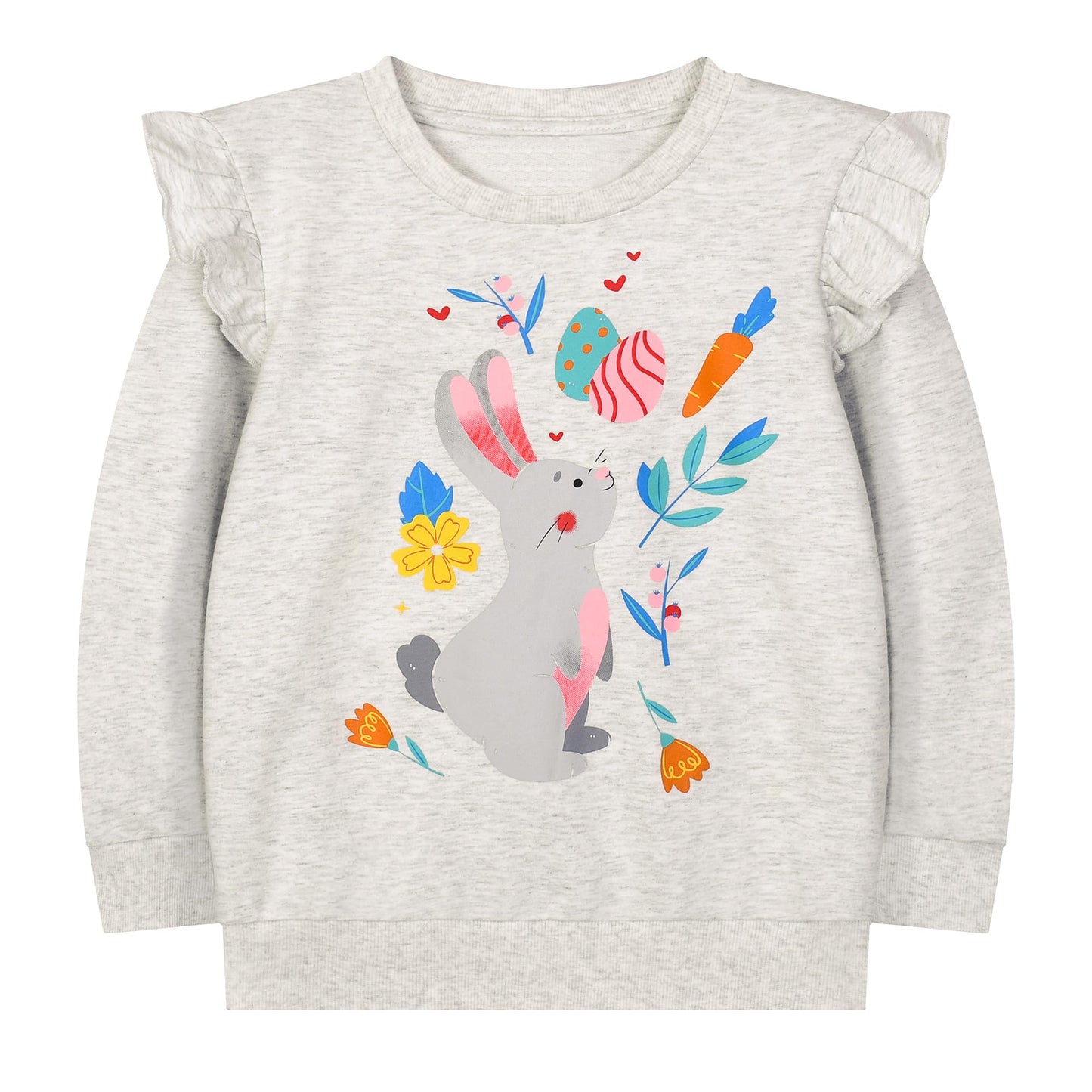 Codkkre Girls' Sweatshirt for Children Cute Cartoon Sweater Girls Long Sleeve Cotton Shirts Age 2-10 Years
