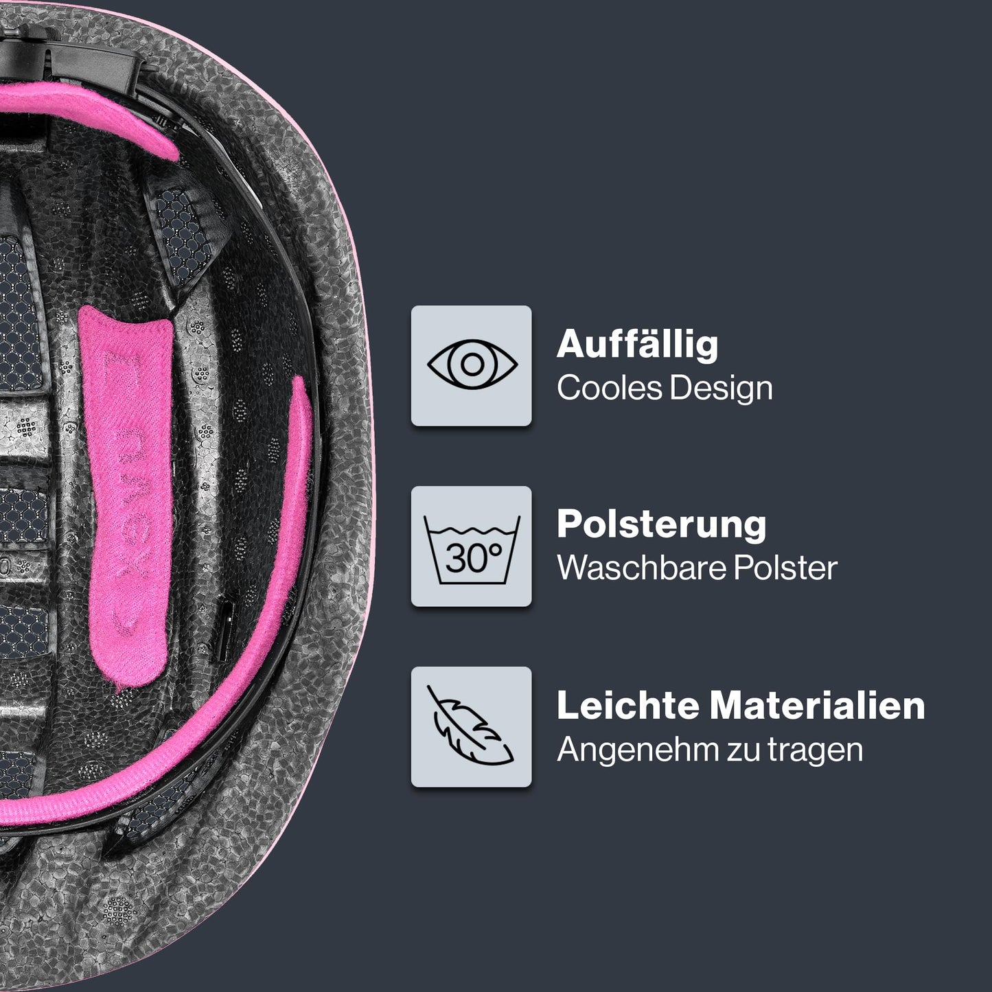 uvex Kid 2 cc - Leichter Kinder-Helm für Kinder - individuelle Größenanpassung - erweiterbar mit LED-Licht