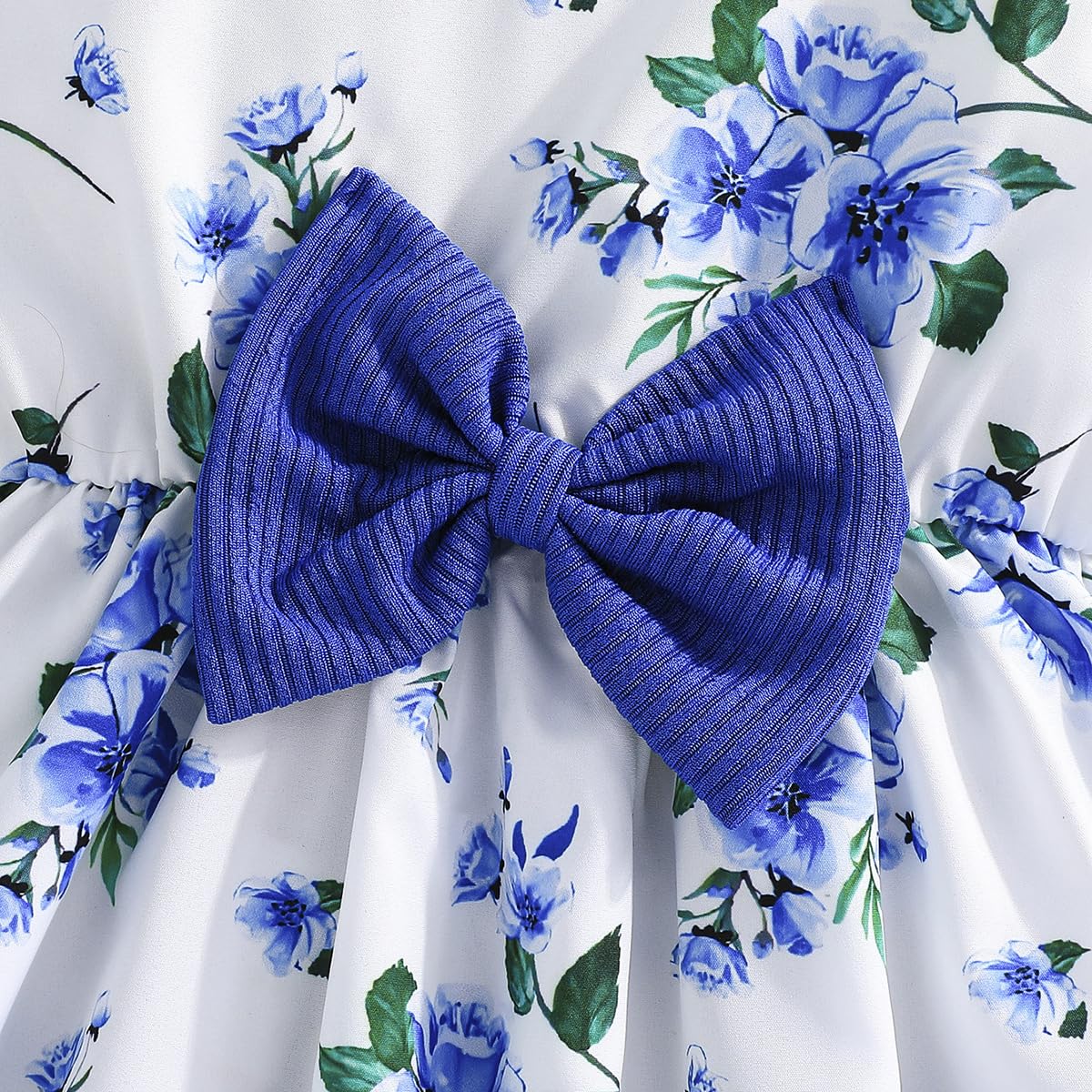 Yanmucy Kleine Mädchen Kleider mit Strickjacke Sets Baby Mädchen Kleider Kleinkind Kinder Langarm Ruffle Mantel Mädchen Kleidung für 2-8 Jahre