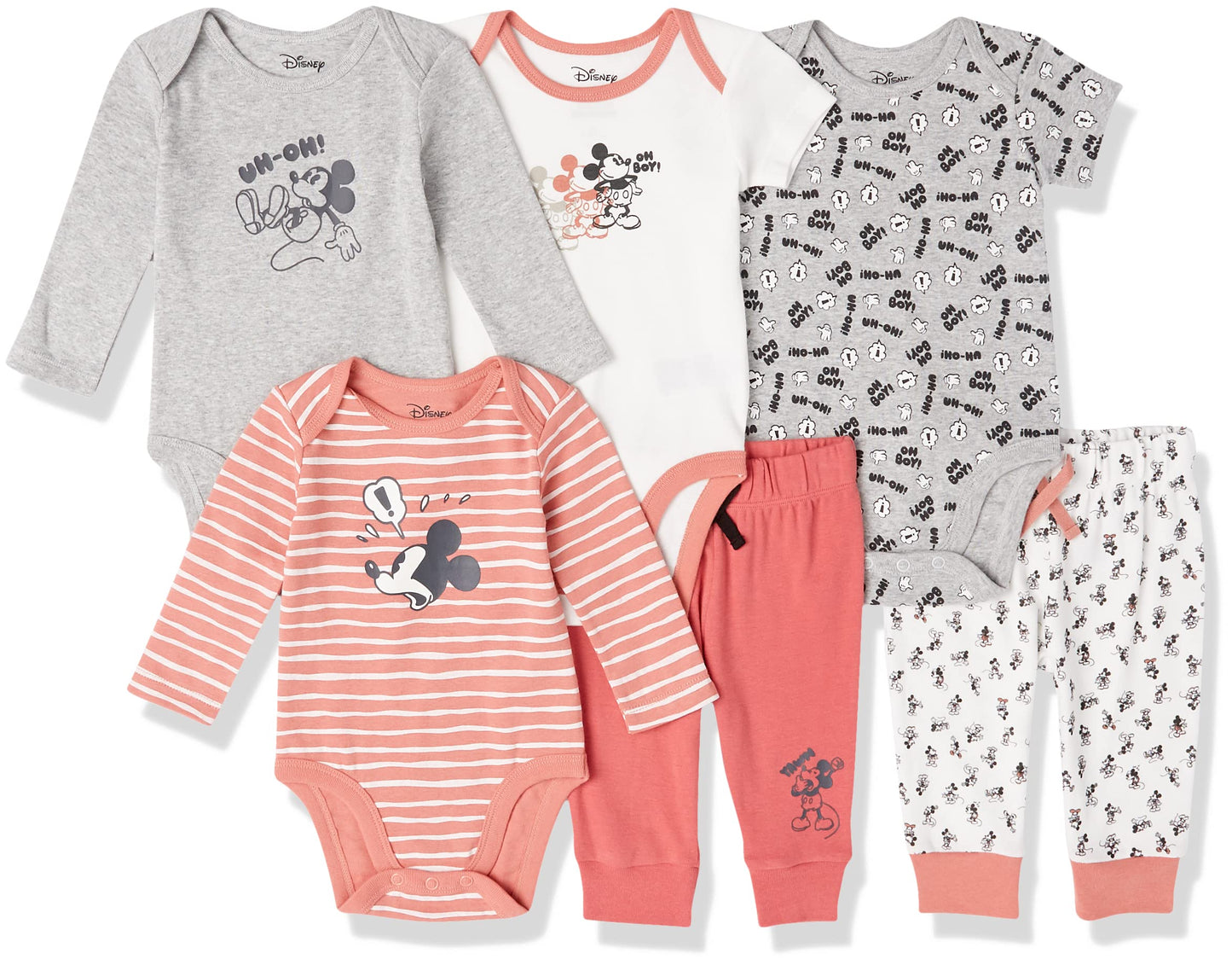 Essentials Disney | Marvel | Star Wars Unisex Baby 6-teiliges Outfit-Set, 6er-Pack
