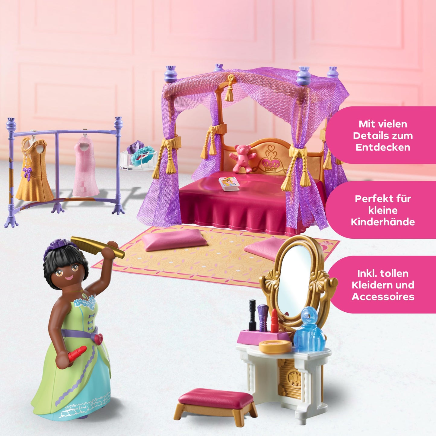 PLAYMOBIL | Princess Magic | Prinzessinnenschloss mit Königspaar | Prinzessinnen Spielzeug | Schloss Spielset | Märchen Spielzeug für Kinder ab 4 Jahren | 71845