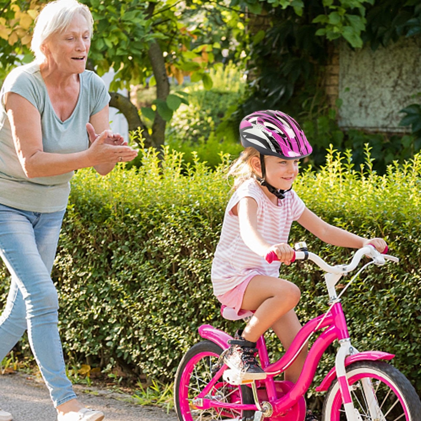 Kinderhelm, Fahrradhelm, Alter 3–13 Jahre, verstellbarer Fahrradhelm für Jungen, Mädchen und Kleinkinder, Kinder-Fahrradhelm und Polster-Set für Jungen und Mädchen, komplettes Sicherheitsset für