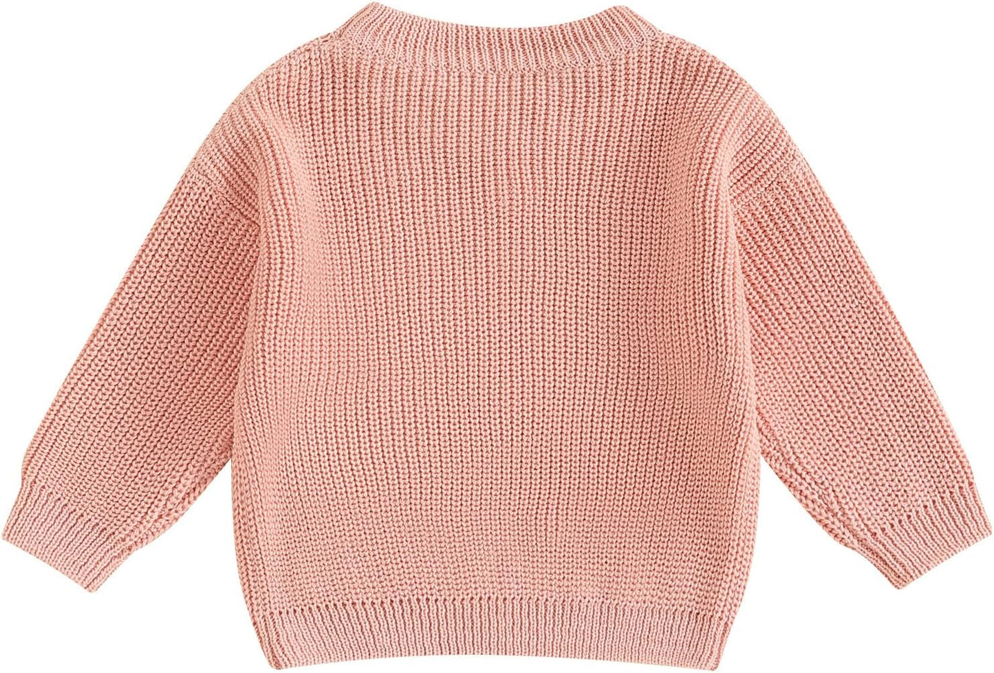L&ieserram Baby Mädchen Jungen 1. Geburtstag Gestrickt Pullover Jumper Langarm Strickpullover Pulli Kleinkinder Kleidung Outfit Knitted Sweater 1 Jahr