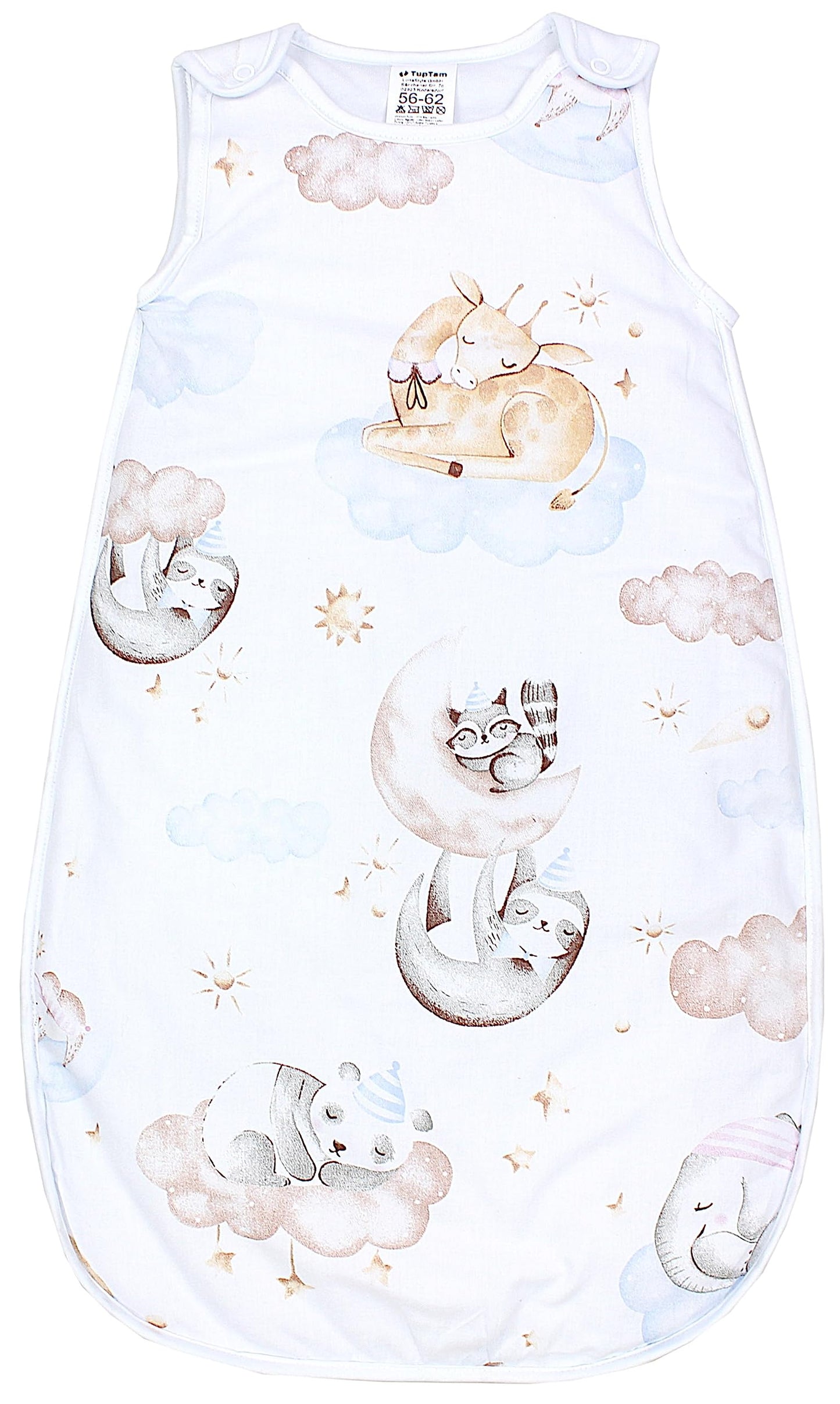 TupTam Baby Sleeping Bag 2.5 Tog - Oeko-Tex All-Year Sleeping Bag Children with Side Zip, Sleeveless