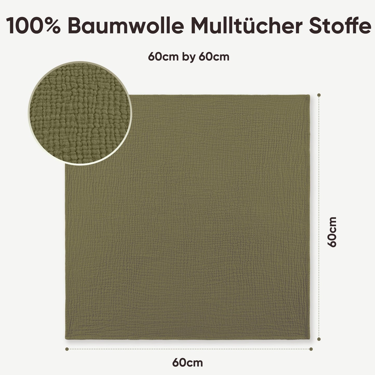 Bearmoss Moltontücher Baby 100% Baumwolle Weiche Spucktücher Baby,Atmungsaktiv und Extrem Saugfähig Musselin Tuch für Saugstark Mulltücher 6er 60x60 cm (Dinosaurier)