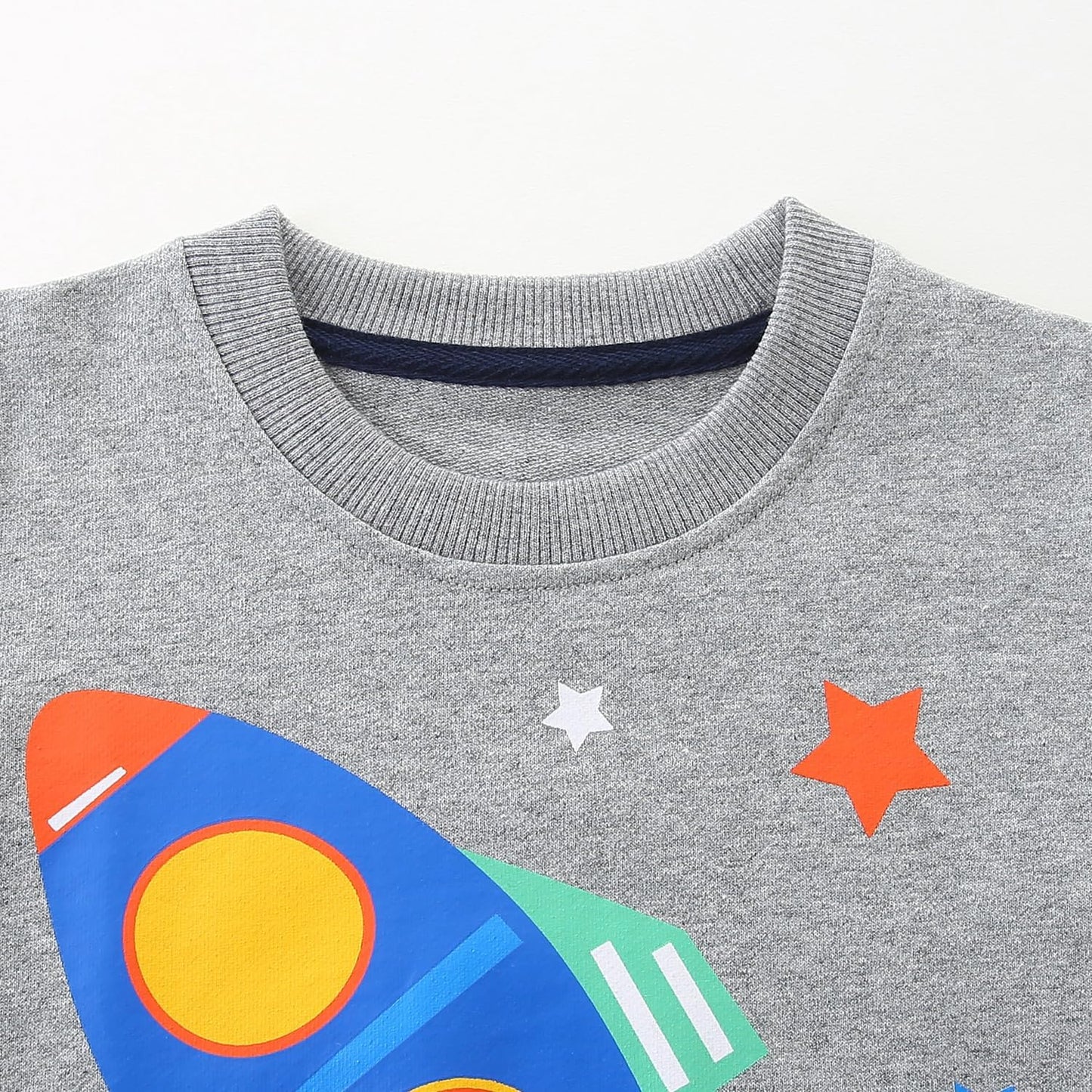 MUJOQE Jungen Sweatshirt Baumwolle Pullover Kinder Warme Langarm Shirt Activewear Tops 1-7 Jahre