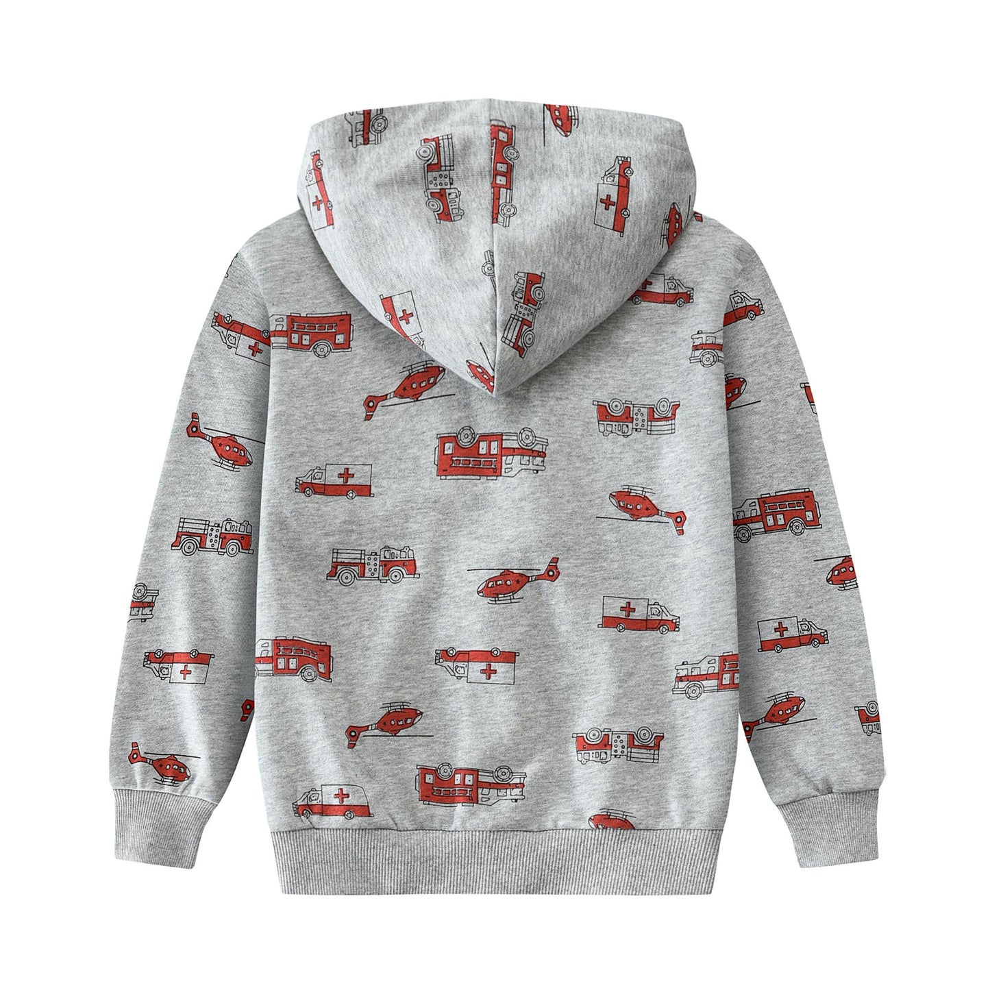 CM-Kid Hoodie Boys Hoodie Zipper Sweat Jacket Long Sleeve Children Cotton Hooded Jacket Warm Tops Size 92-122