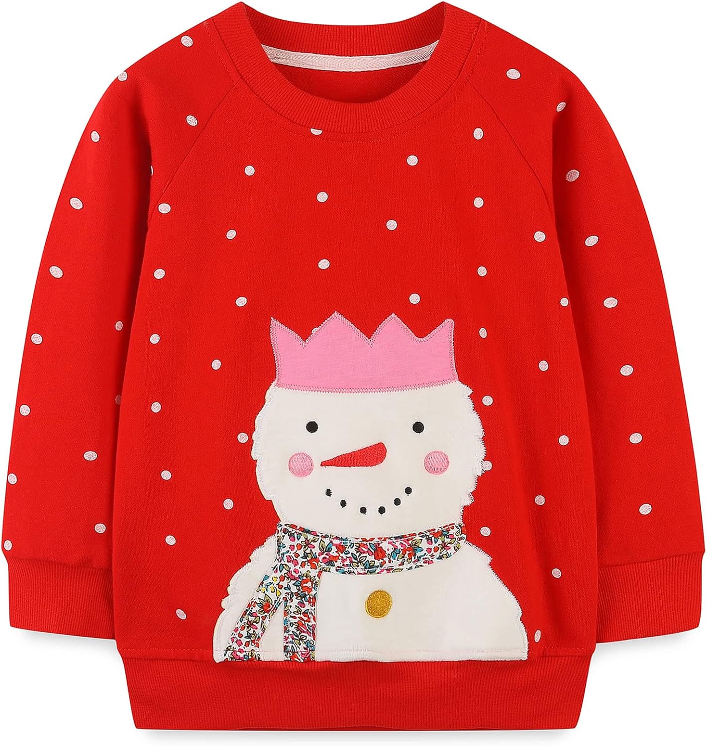 Mädchen Sweatshirt für Kinder Süß Cartoon Pullover Baumwolle Top Langarm T-Shirt Größe 1-12 Jahre