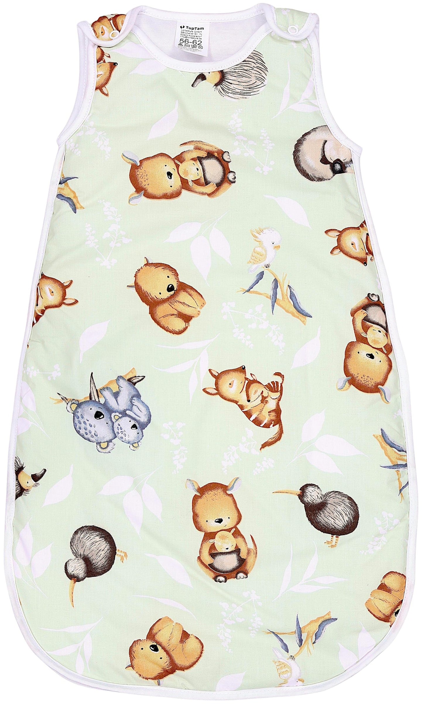 TupTam Baby Sleeping Bag 2.5 Tog - Oeko-Tex All-Year Sleeping Bag Children with Side Zip, Sleeveless