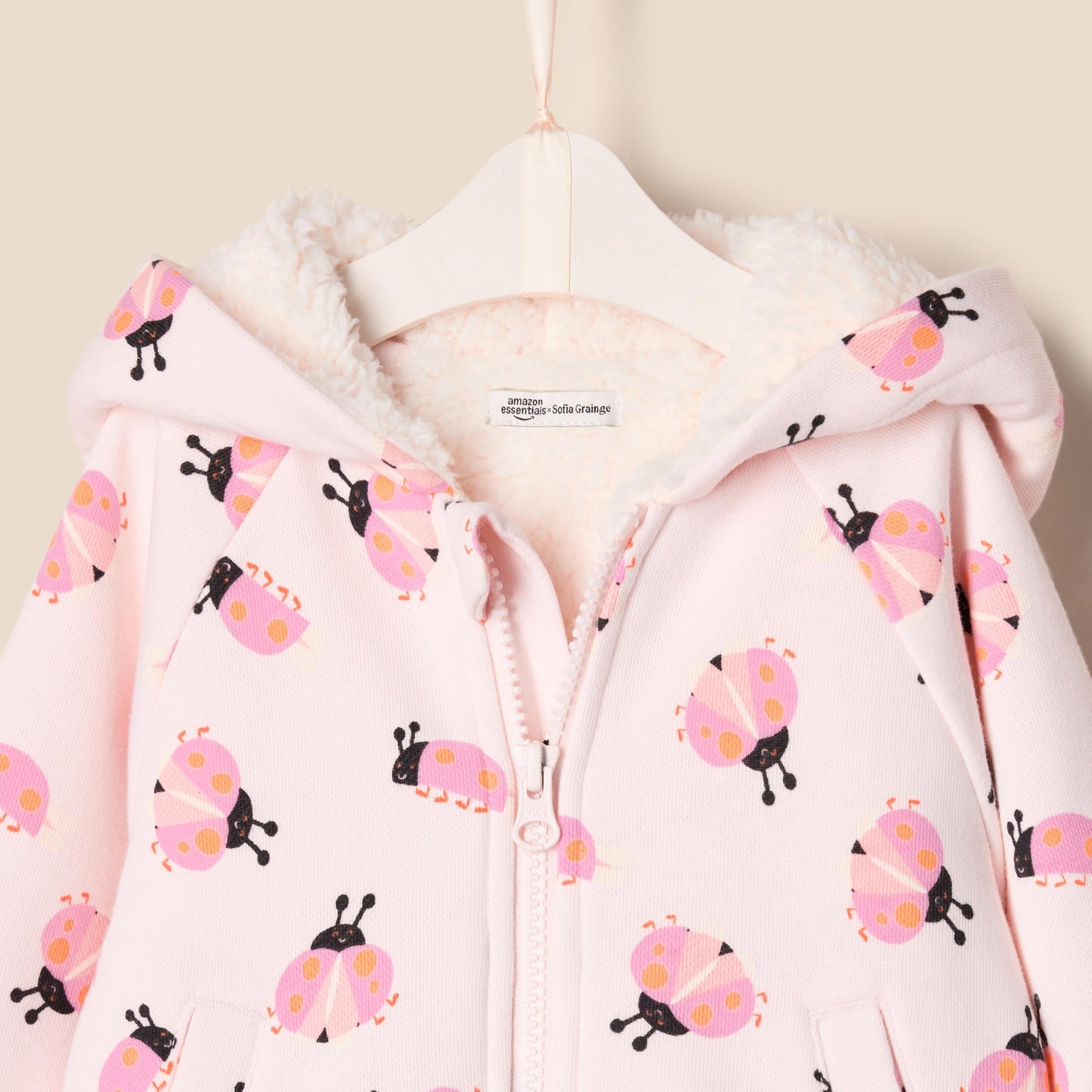 Essentials x Sofia Grainge Unisex Baby and Kids Zip-Up Hoodie