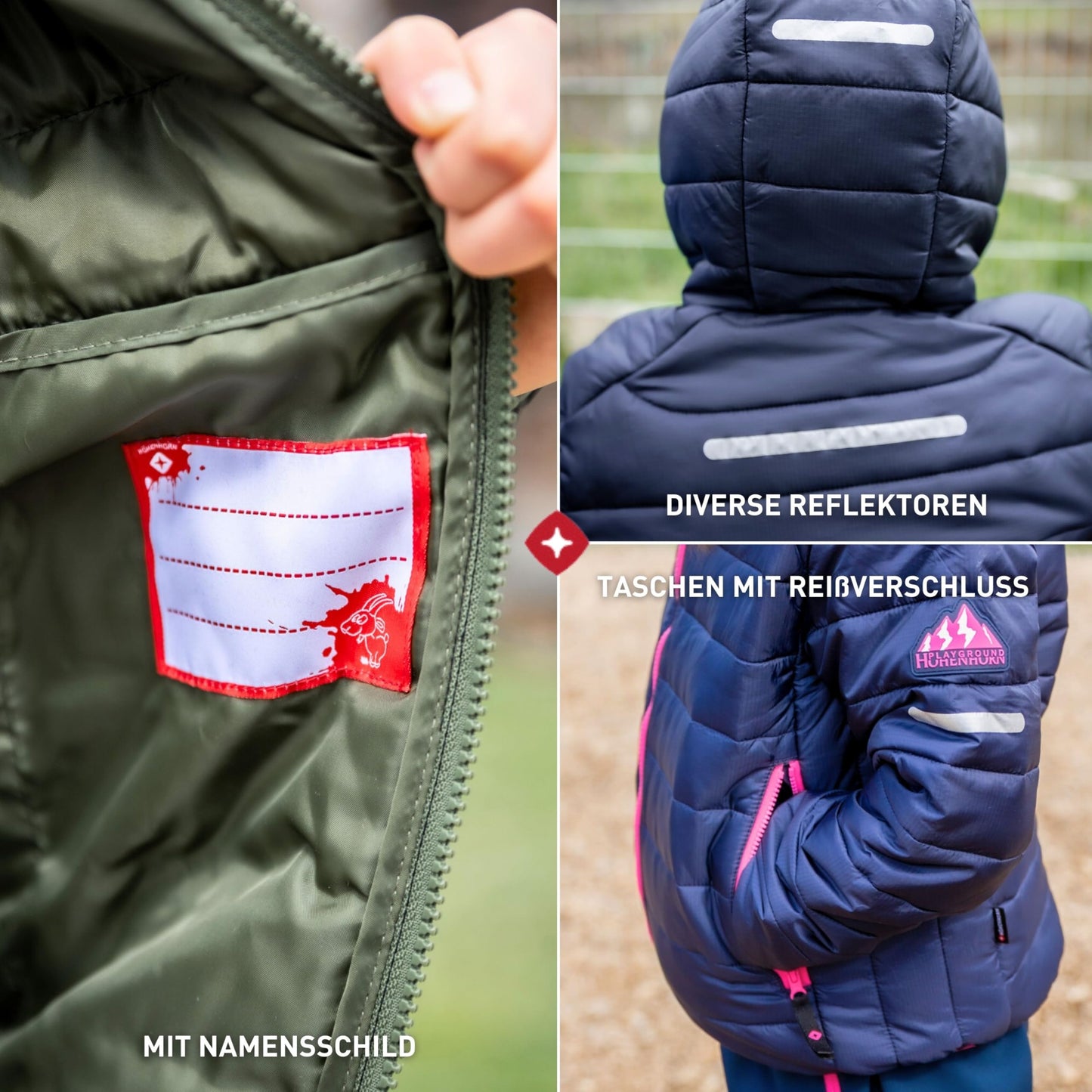 Höhenhorn Krocko children's jacket boys girls transitional jacket quilted jacket