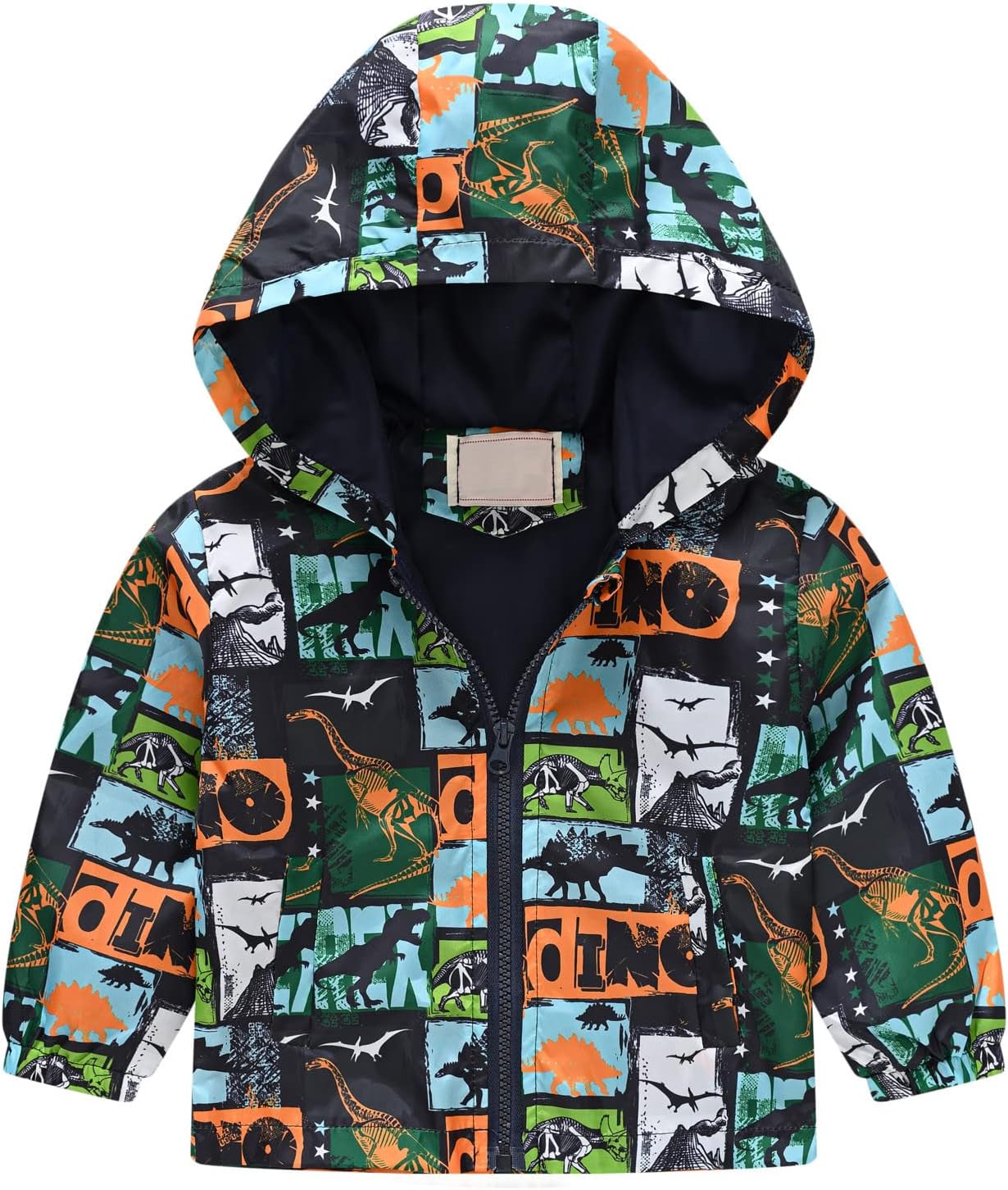 KQIVAM Children's Rain Jacket Transition Jacket Waterproof Outdoor Jacket Windproof with Hood Waterproof Jacket for Children Unisex Rainwear for Girls and Boys