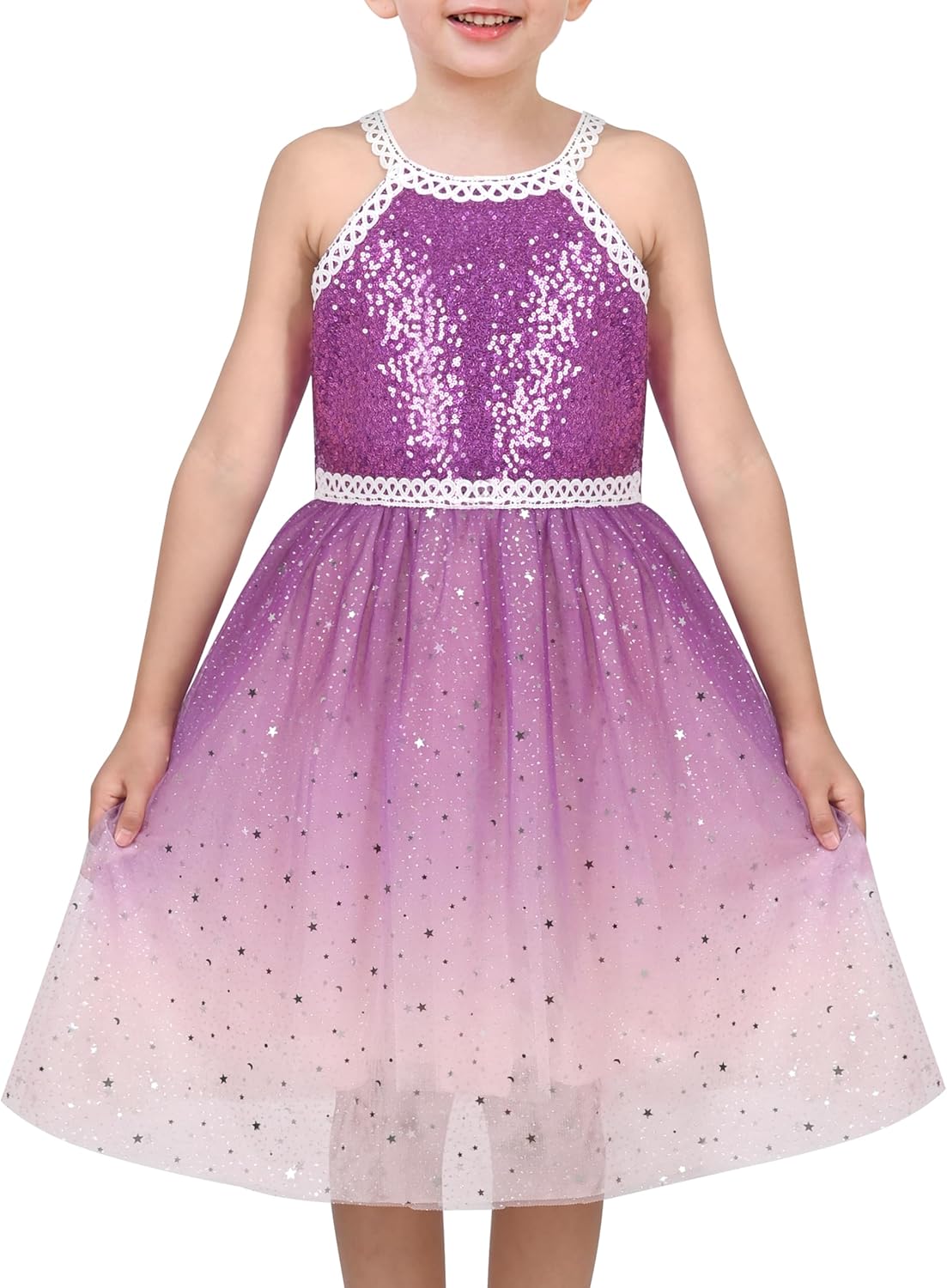 Sunny Fashion Mädchen Kleid Türkis Schmetterling Gestickt Halfter Kleid Party Gr. 104-146