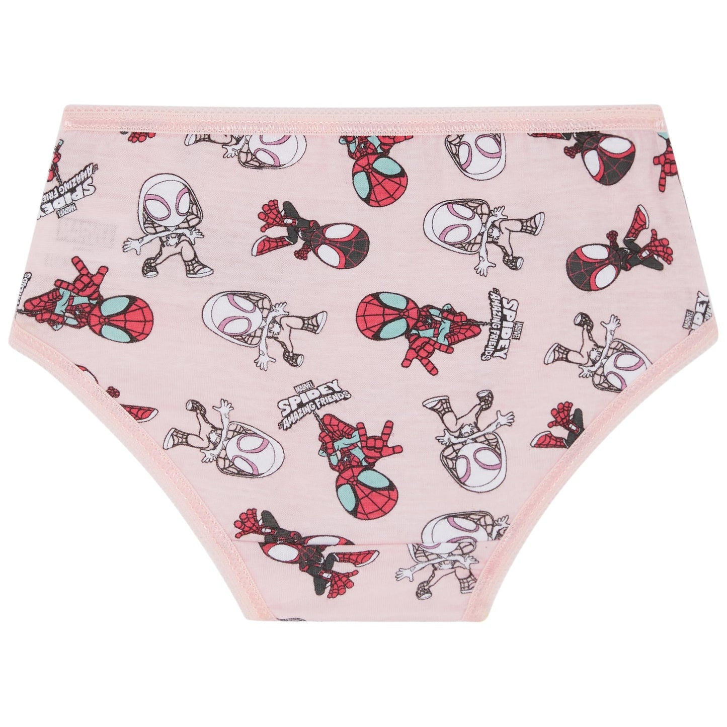 Marvel Spidey & Friends Slip für Mädchen, 100 % Baumwolle, 5 Stück