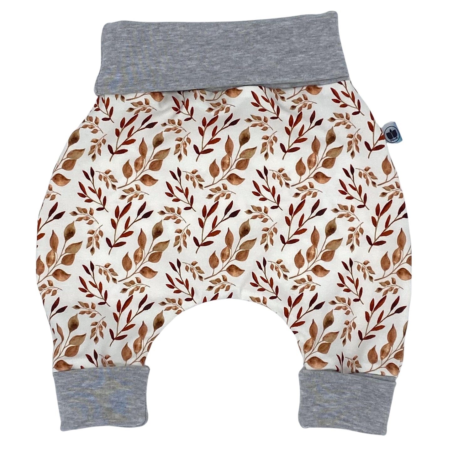 Handmade Baby Baggy Trousers, Handmade Cotton Jersey Grows with Your Gown, Sizes 50-74, 68-86, 92-104, Fairly Produced in Germany (Sea Creatures, 50-74)
