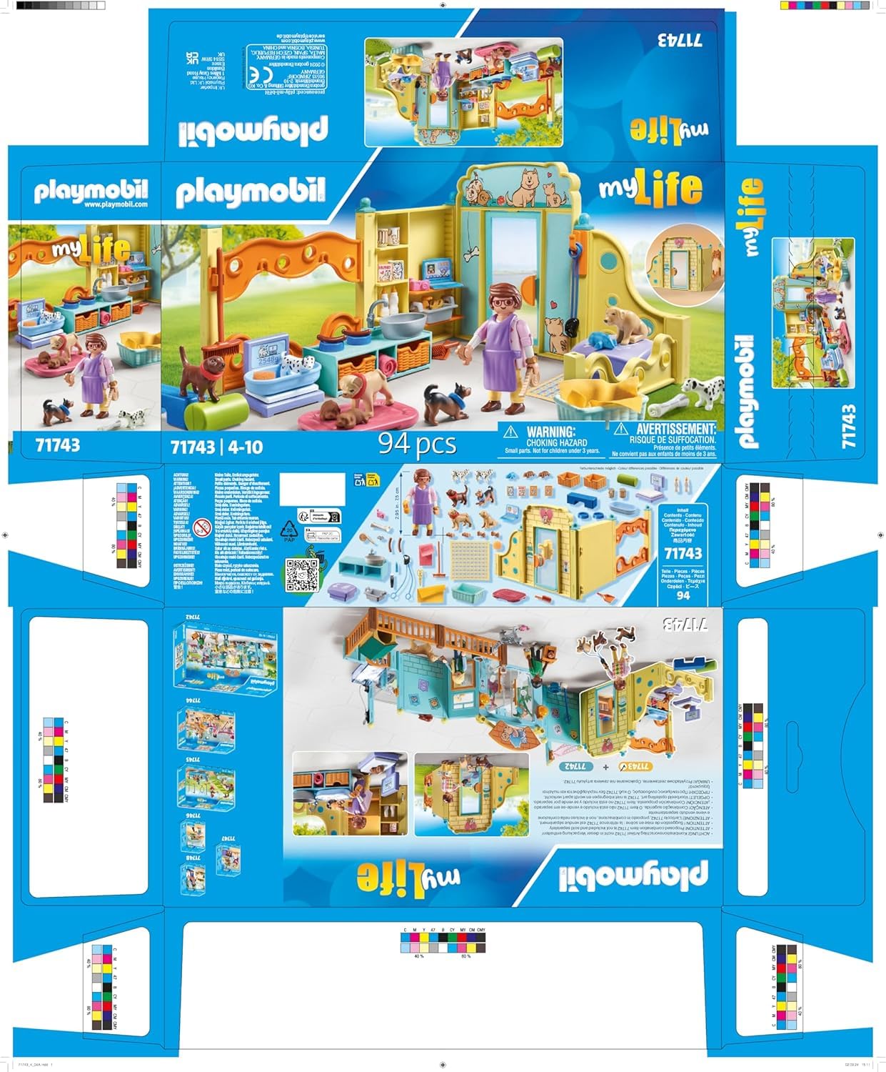 PLAYMOBIL Cat Café Cat Toy Child Animal Figure Set Toy for Children from 4 Years 71744