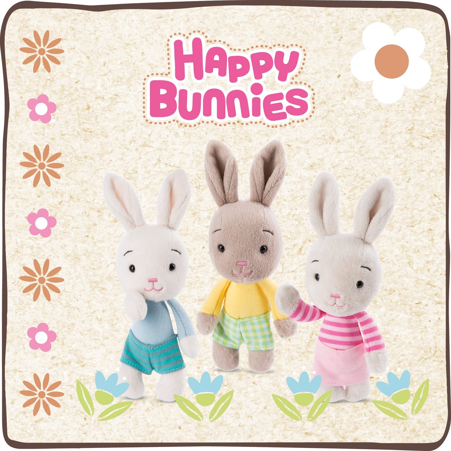 NICI 46333 Kuscheltier Hase Hellbraun 20cm – Plüschtier für Mädchen, Jungen & Babys – Flauschiges Stofftier zum Spielen, Sammeln & Kuscheln – Gemütliches Schmusetier