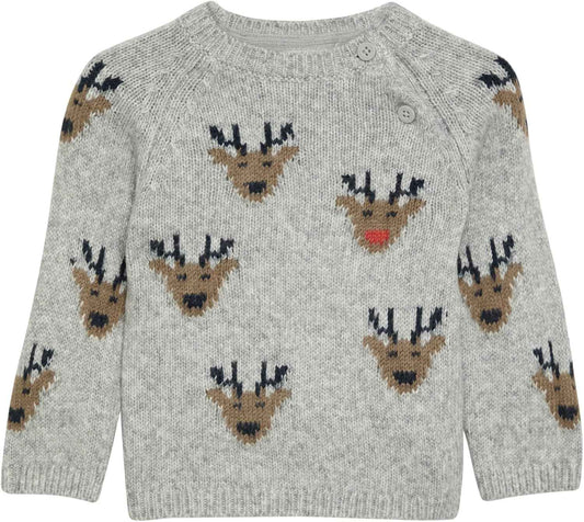 s.Oliver Mädchen Strickpullover mit Weihnachtsmotiv