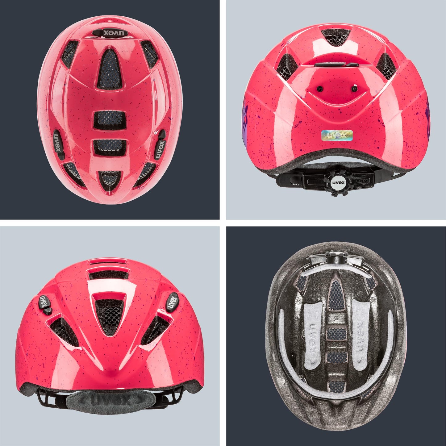 uvex Kid 2 - Lightweight bicycle helmet for children - individual size adjustment - expandable with LED light