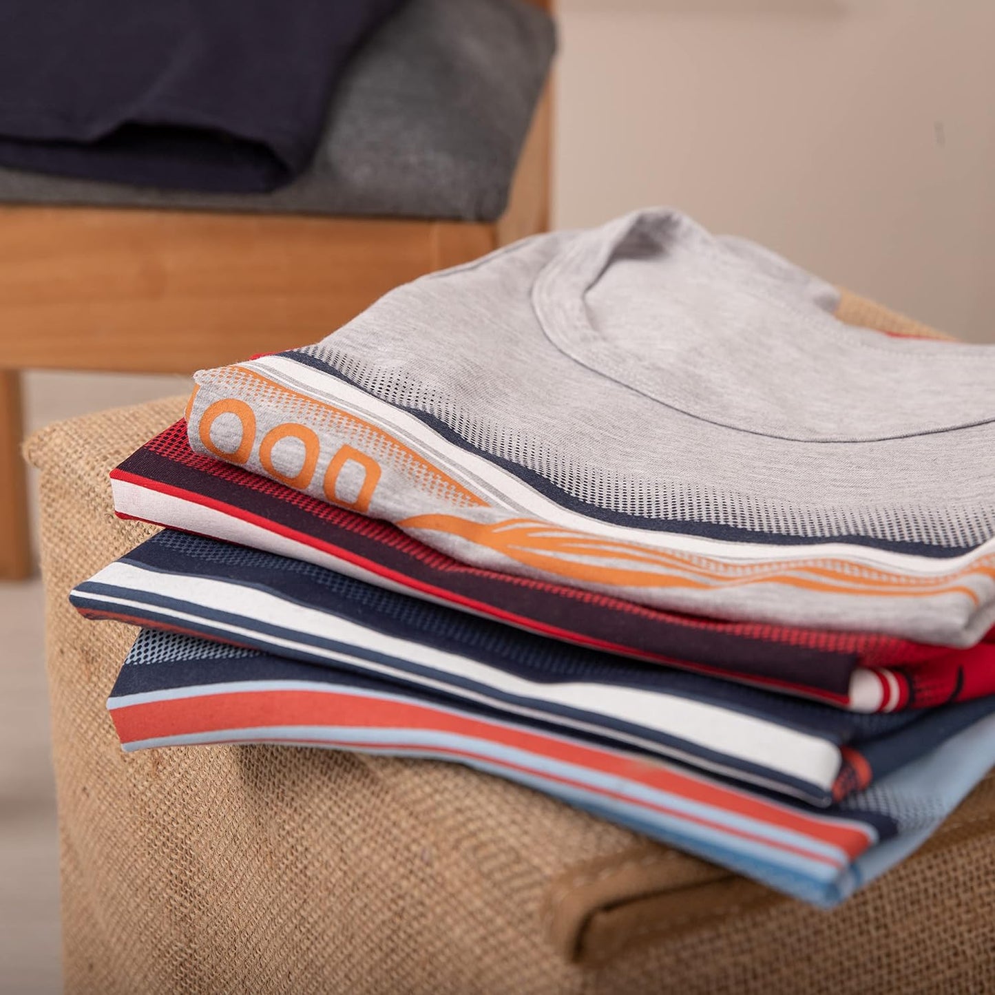 LOREZA ® 5 Pack Jungen Unterhemden aus Baumwolle Tank Top Unterwäsche Knaben