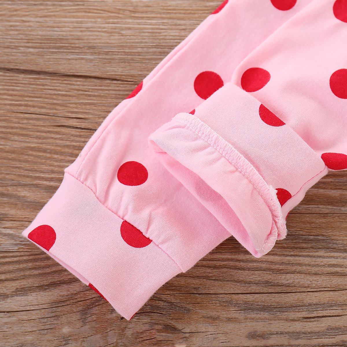 Juflam Neugeborene Baby Mädchen Kleidung Giraffe Strampler+Rosa Punkt Hose+ Hat 3Pcs Bekleidungssets