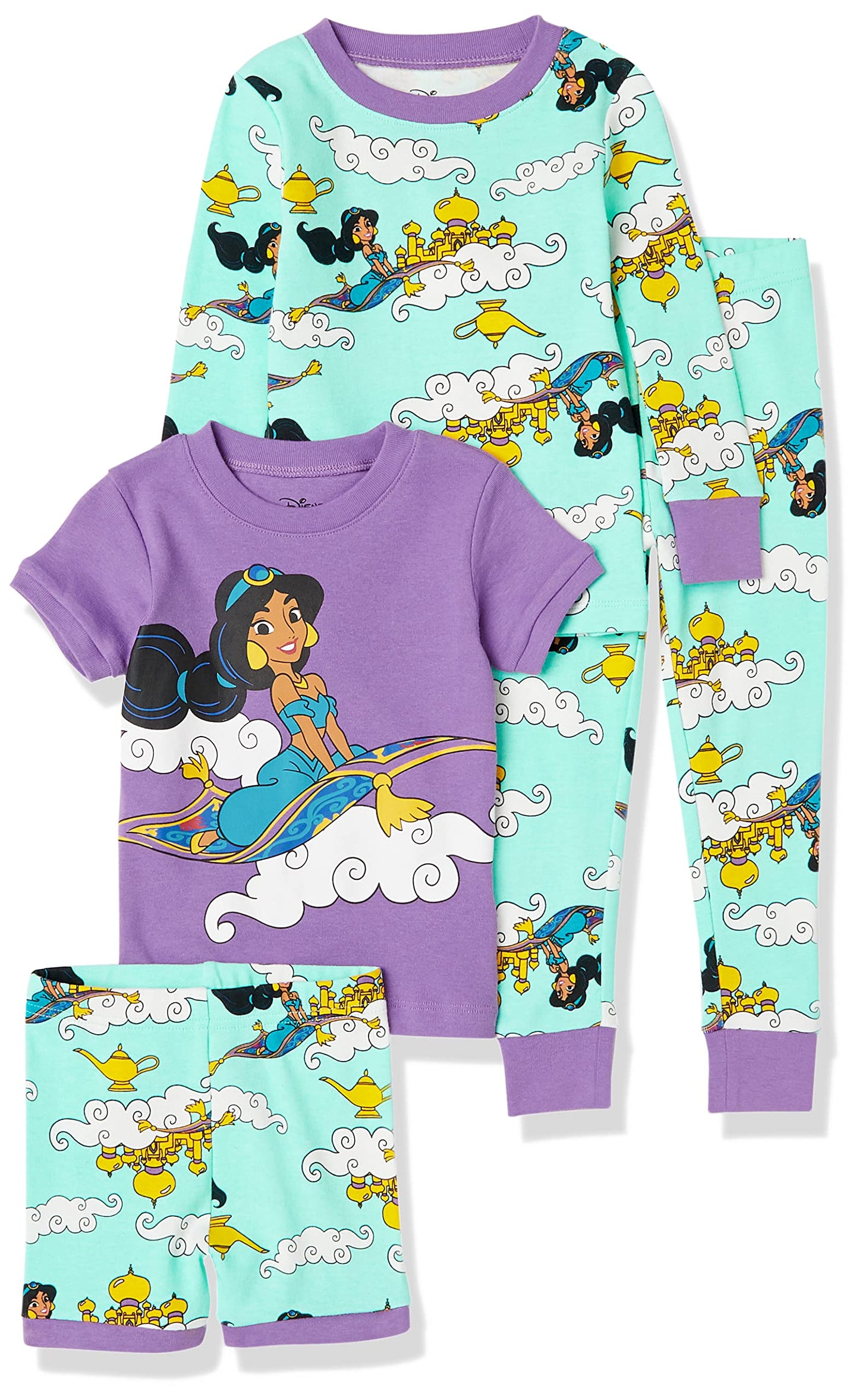 Essentials Disney | Marvel | Star Wars Baby und Mädchen Pyjama-Set, 4-Teilig (Zuvor Spotted Zebra)
