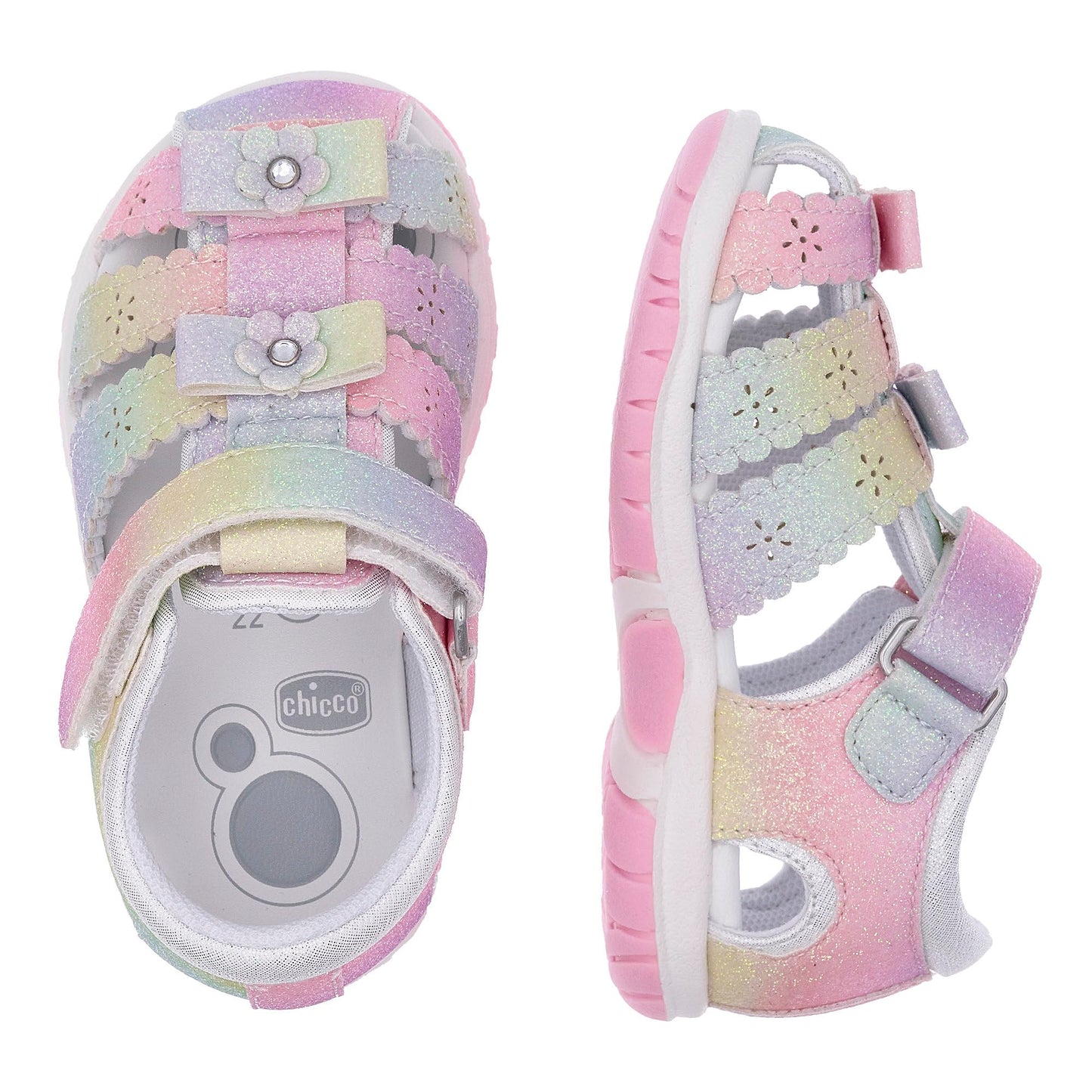 Chicco Mädchen Spinnen Riemen 2 Sandale – Bequeme Babyschuhe für kleine Abenteuer