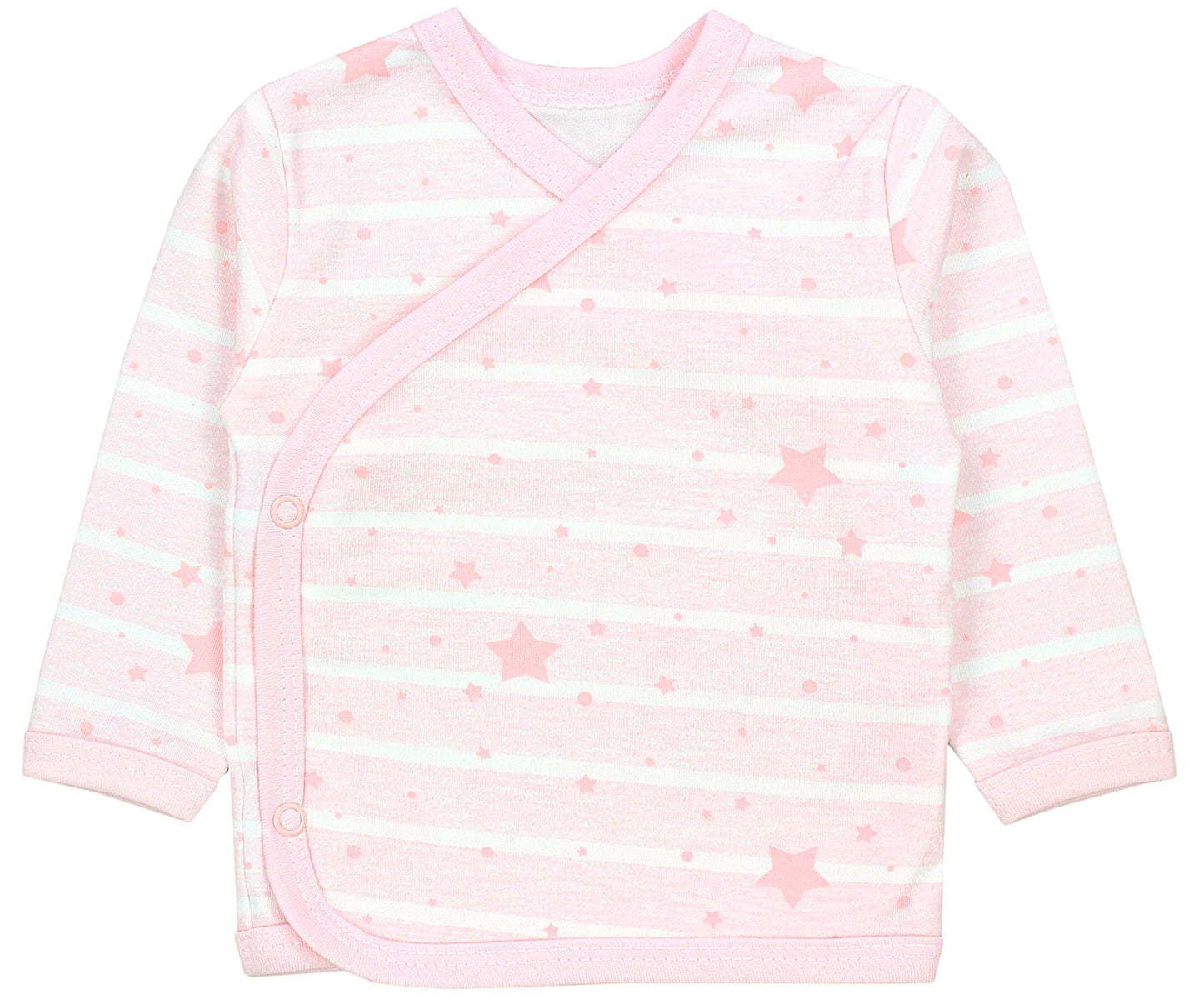 TupTam Baby Mädchen Langarm Wickelshirt Baumwolle 5er Set