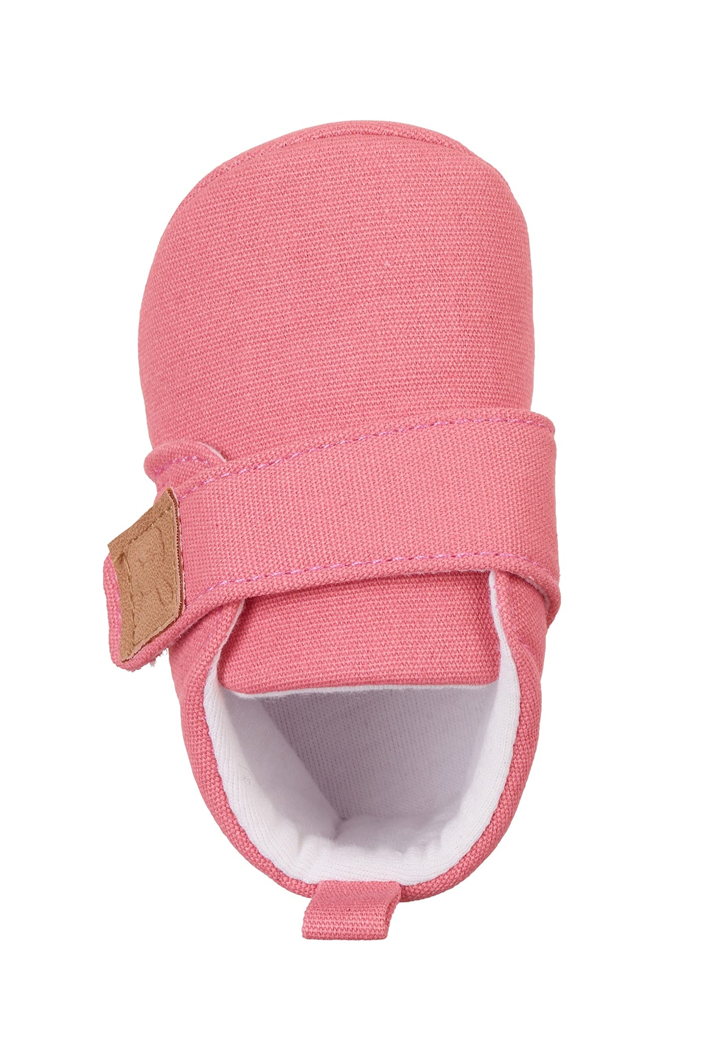 Sterntaler Krabbelschuhe uni - Baby Schuhe aus Canvas mit Klettverschluss - Baby und Kleinkind Hausschuh - aufgenähte Sternen Sohle rutschfest - Unisex Sneaker mit Jersey Futter - steingrün