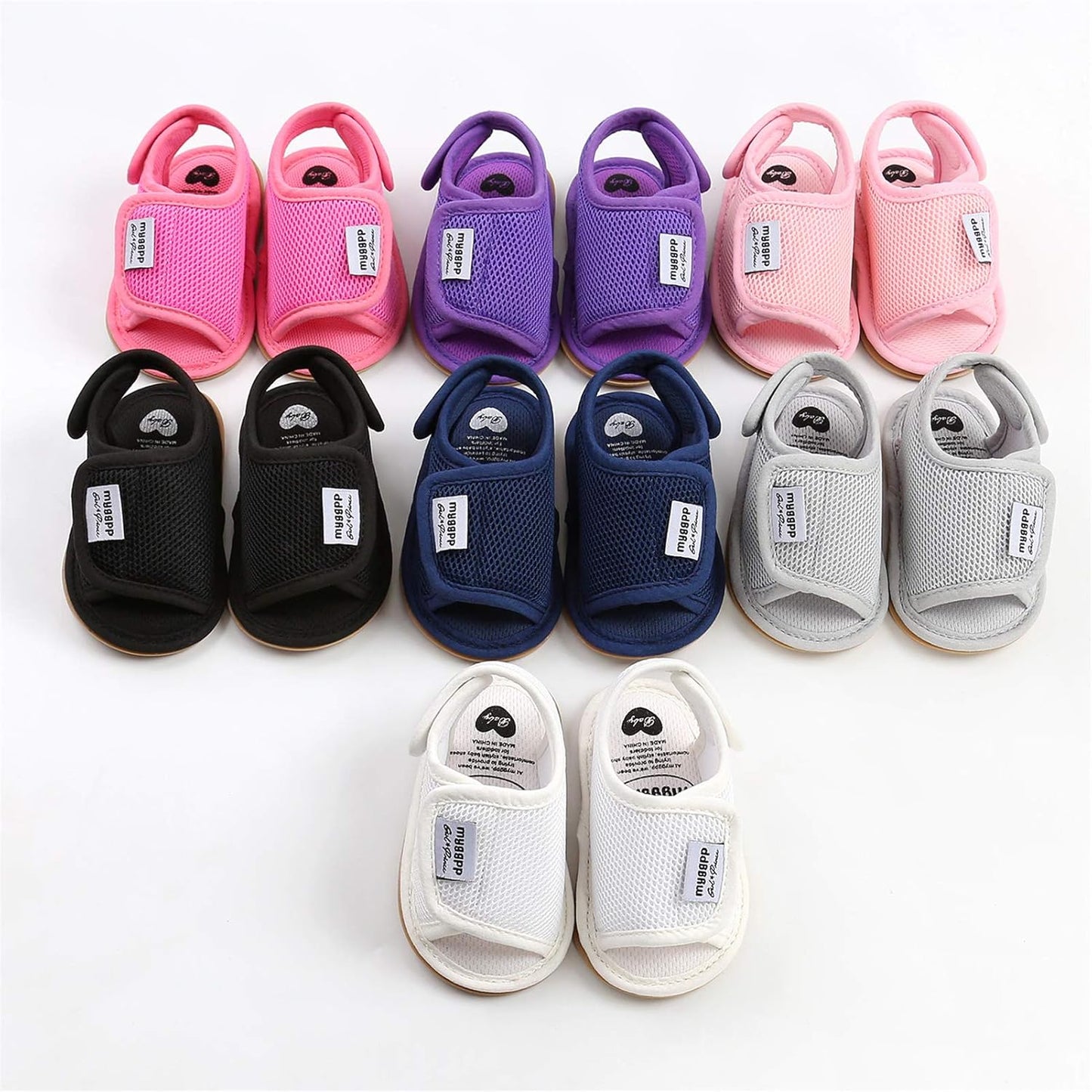 RVROVIC Babyschuhe für Jungen und Mädchen – Premium Weiche Anti-Rutsch Gummisohle für Säuglinge – Sommer Outdoor Sandalen für Kleinkind Erste Walker