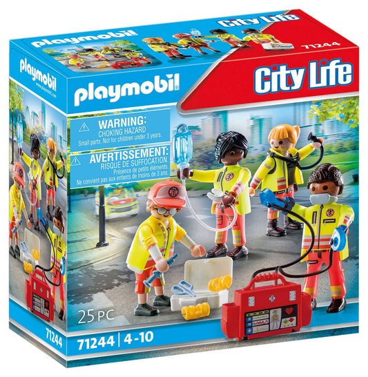 PLAYMOBIL City Life 71244 Rettungsteam, Spielzeug für Kinder ab 4 Jahren