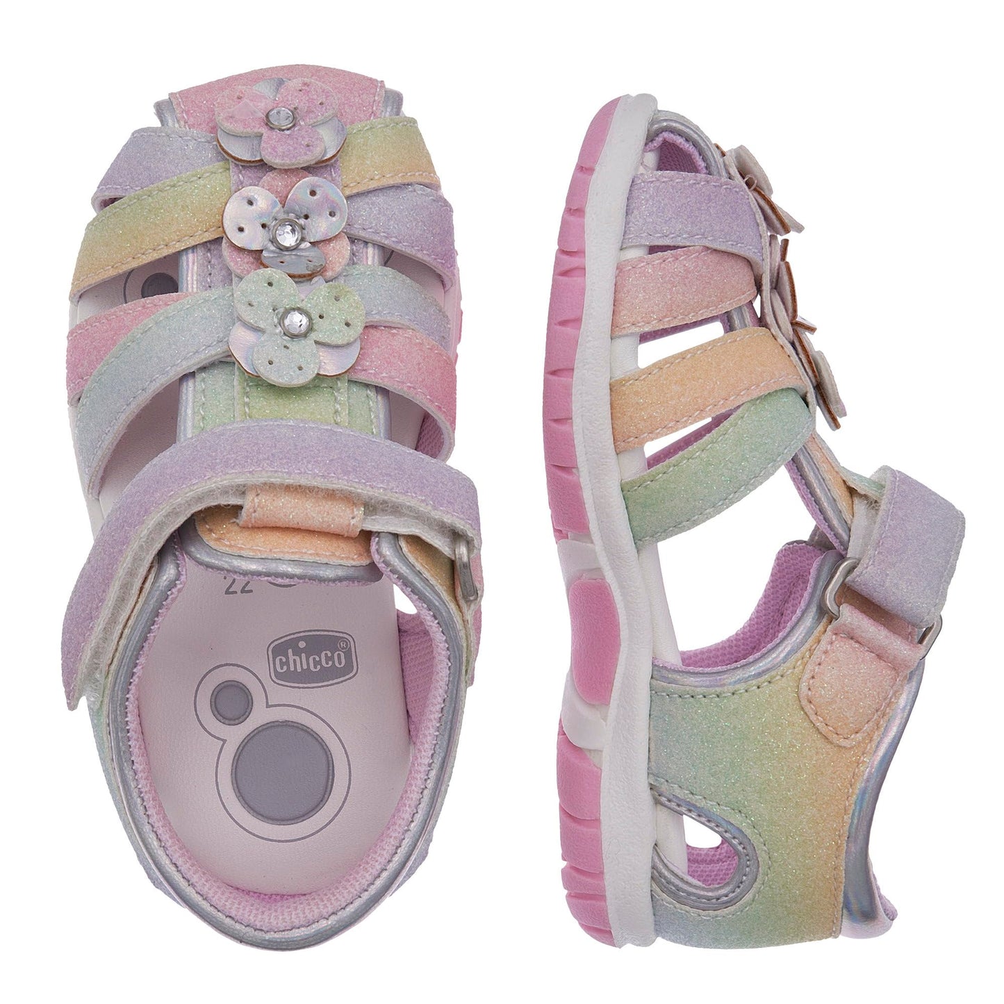 Chicco Mädchen Spinnen Riemen 2 Sandale – Bequeme Babyschuhe für kleine Abenteuer